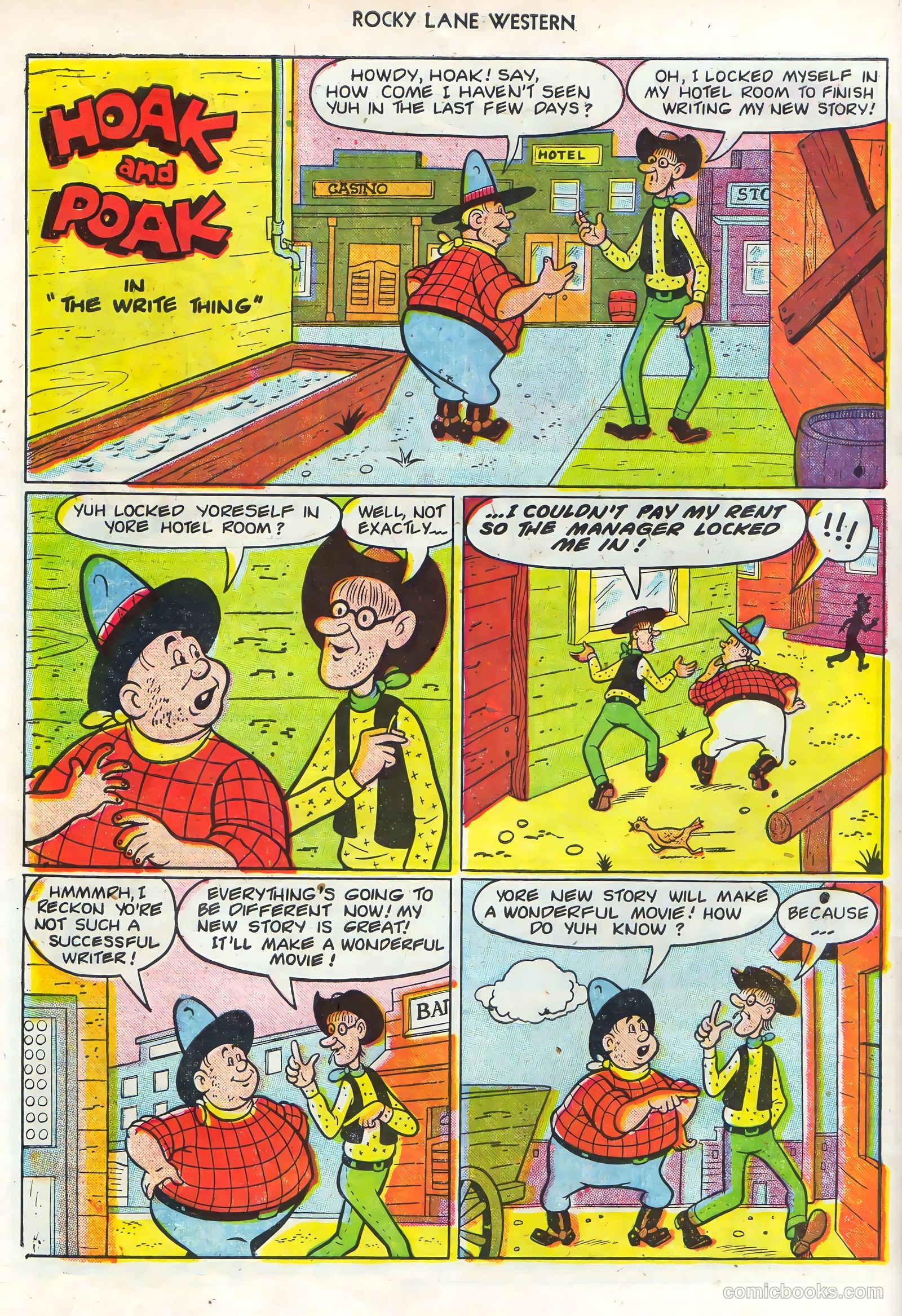 Rocky Lane Western #68 (1955) — page 30 of 36