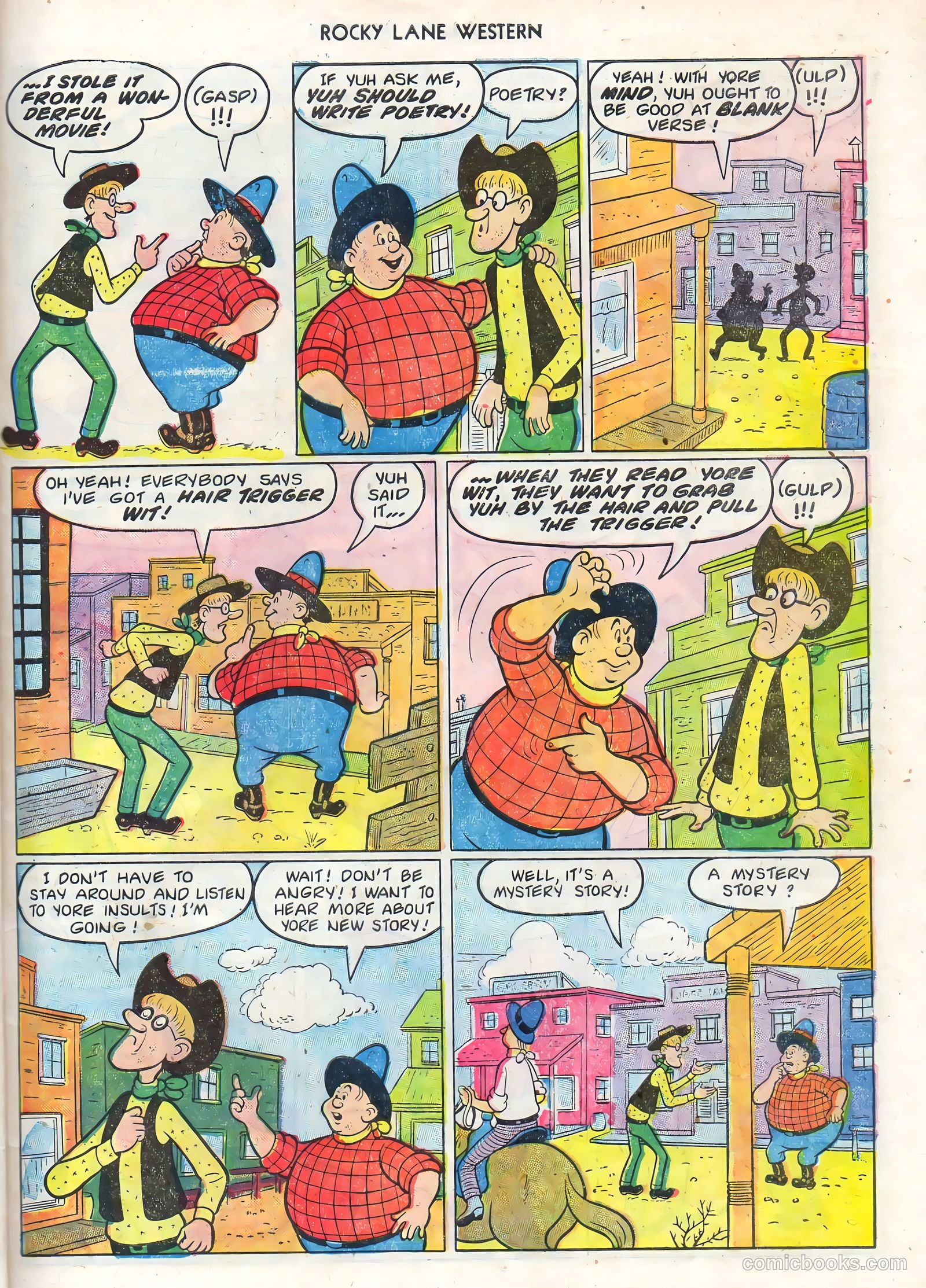Rocky Lane Western #68 (1955) — page 31 of 36