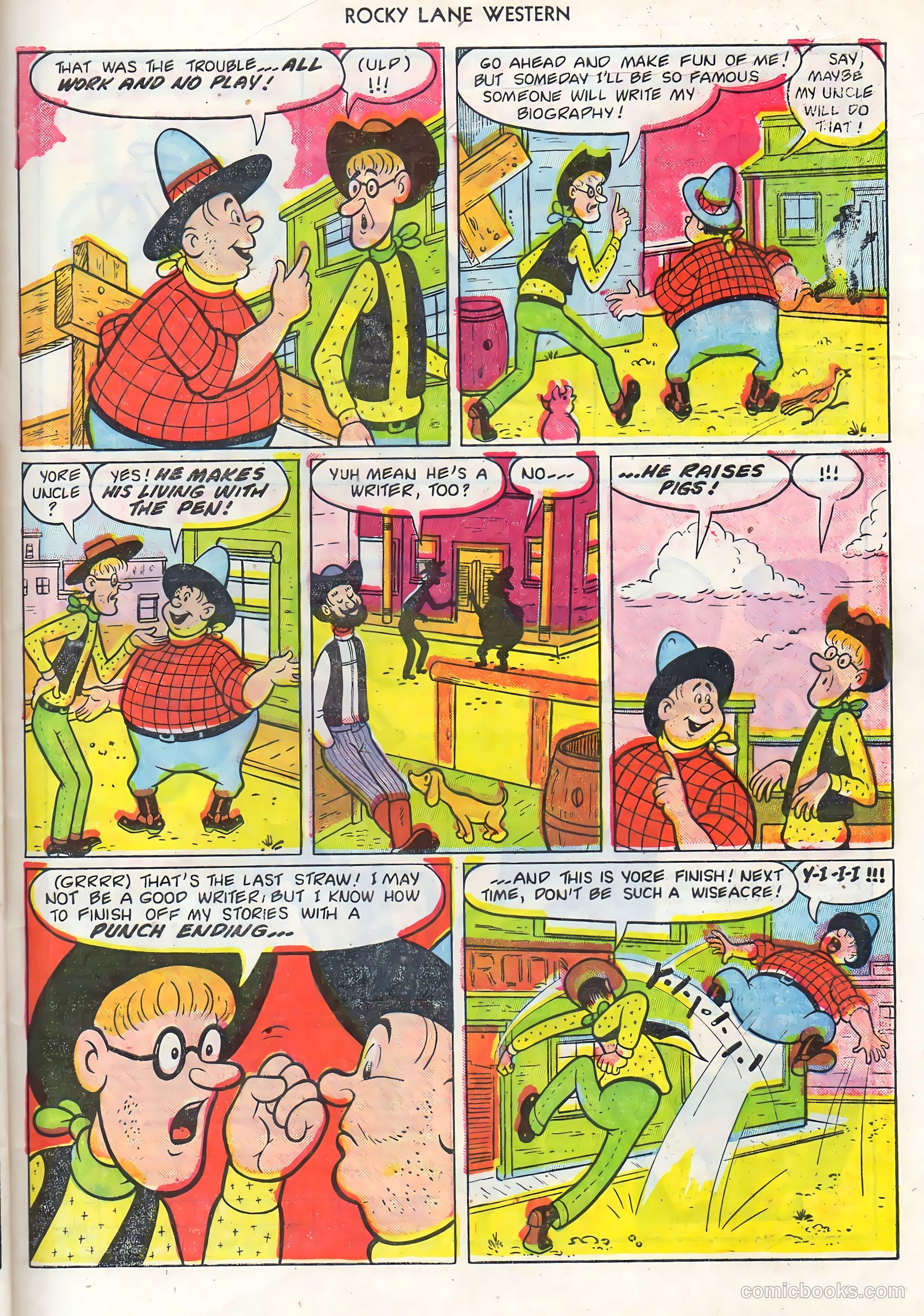 Rocky Lane Western #68 (1955) — page 33 of 36