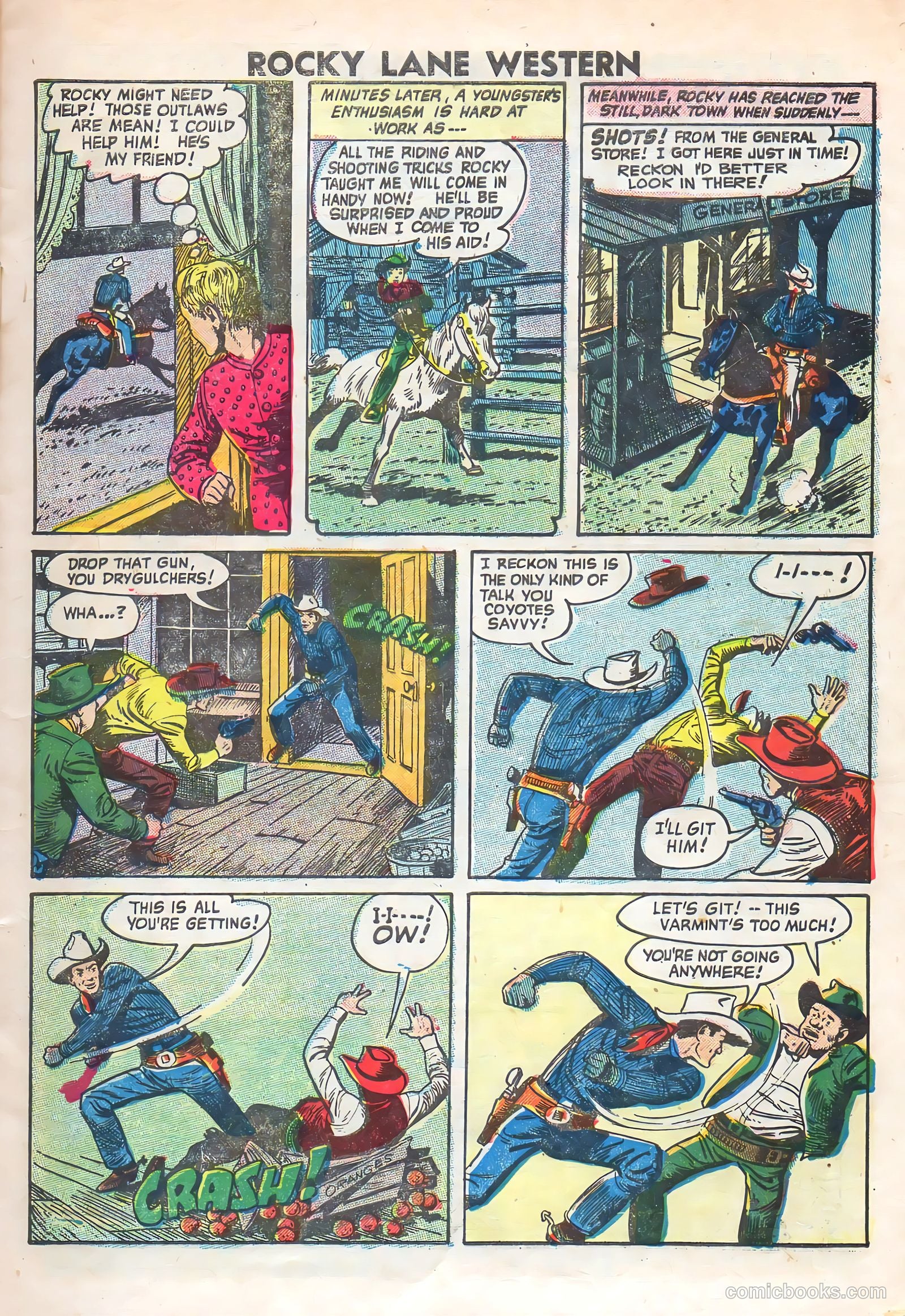 Rocky Lane Western #69 (1955) — page 5 of 36