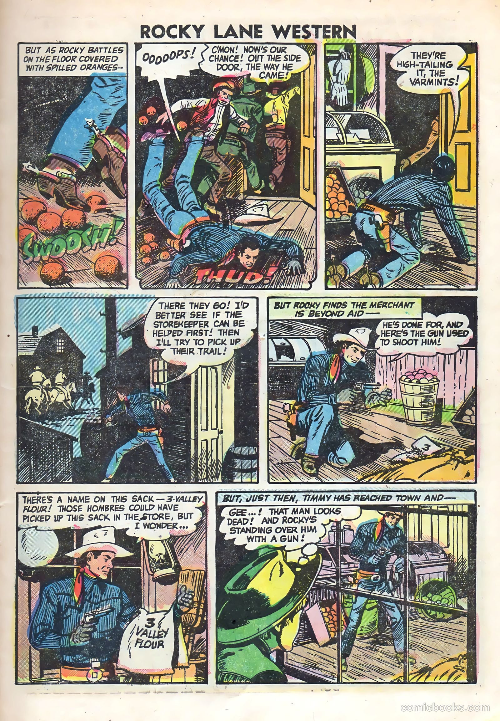 Rocky Lane Western #69 (1955) — page 7 of 36