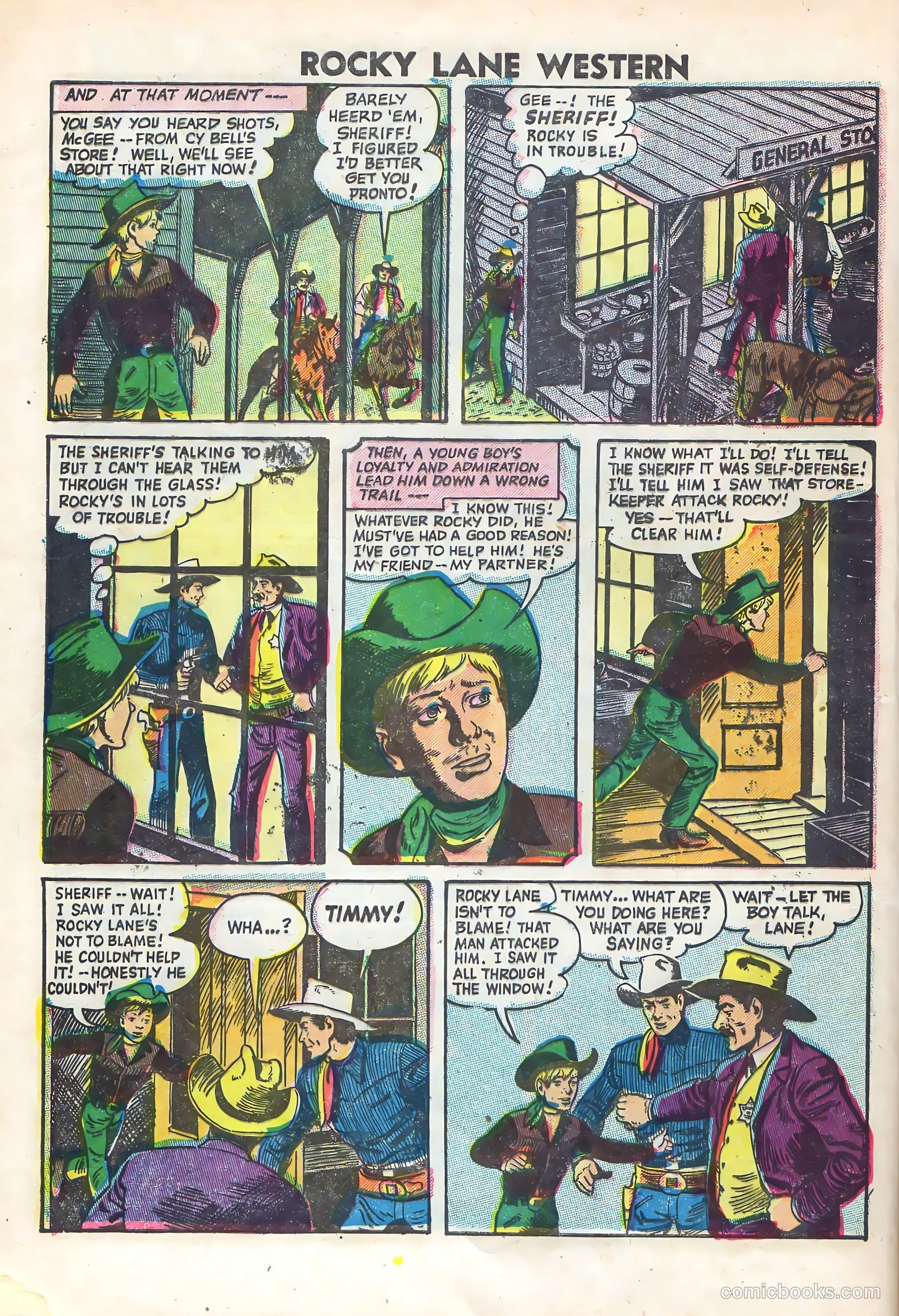 Rocky Lane Western #69 (1955) — page 8 of 36