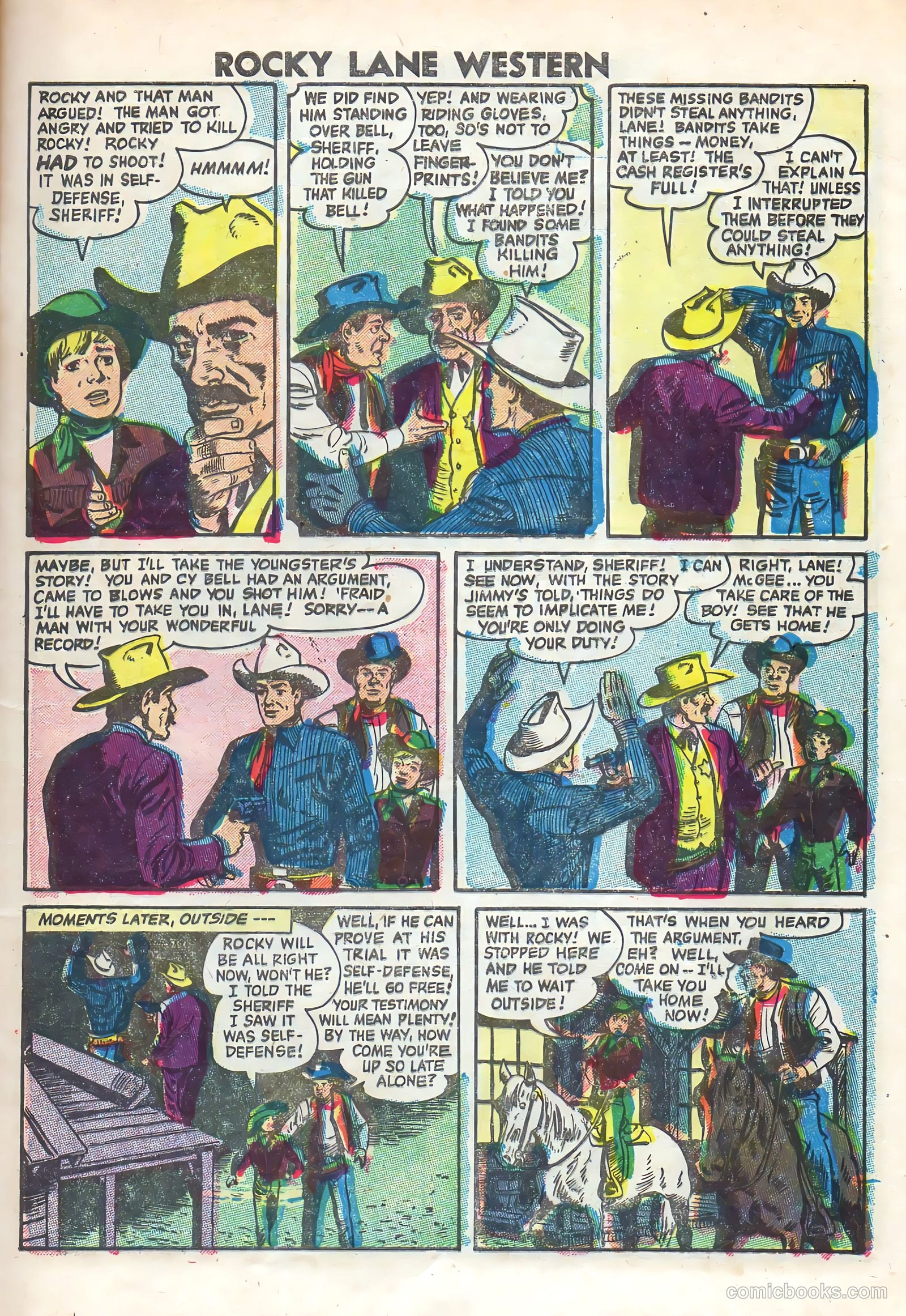 Rocky Lane Western #69 (1955) — page 9 of 36