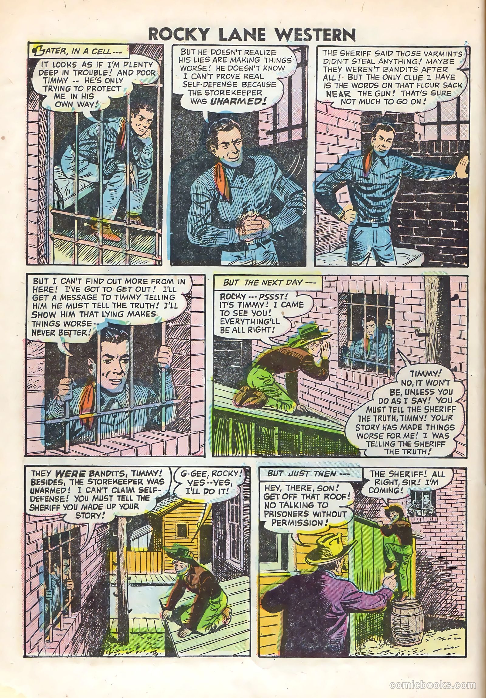 Rocky Lane Western #69 (1955) — page 10 of 36