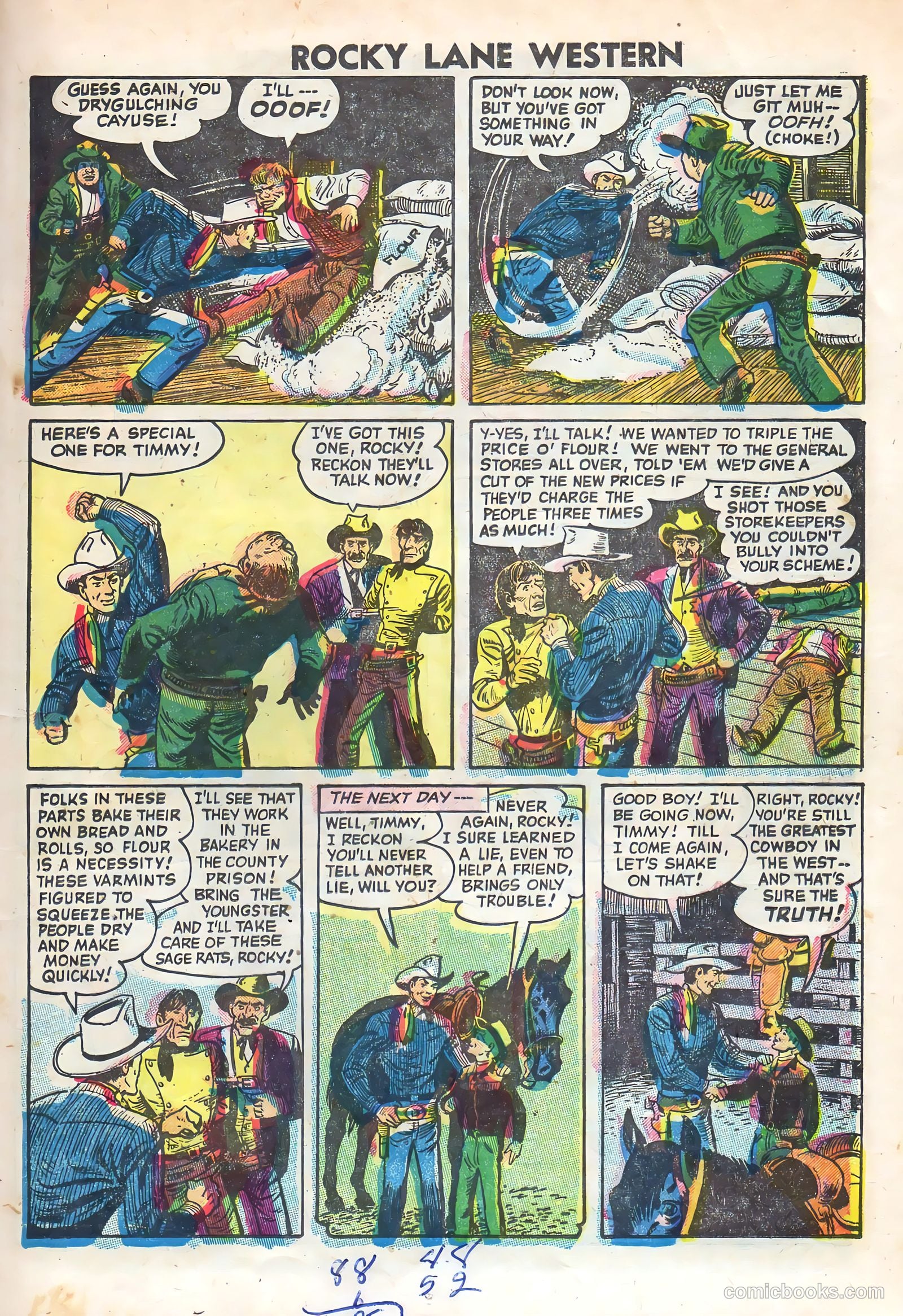 Rocky Lane Western #69 (1955) — page 13 of 36