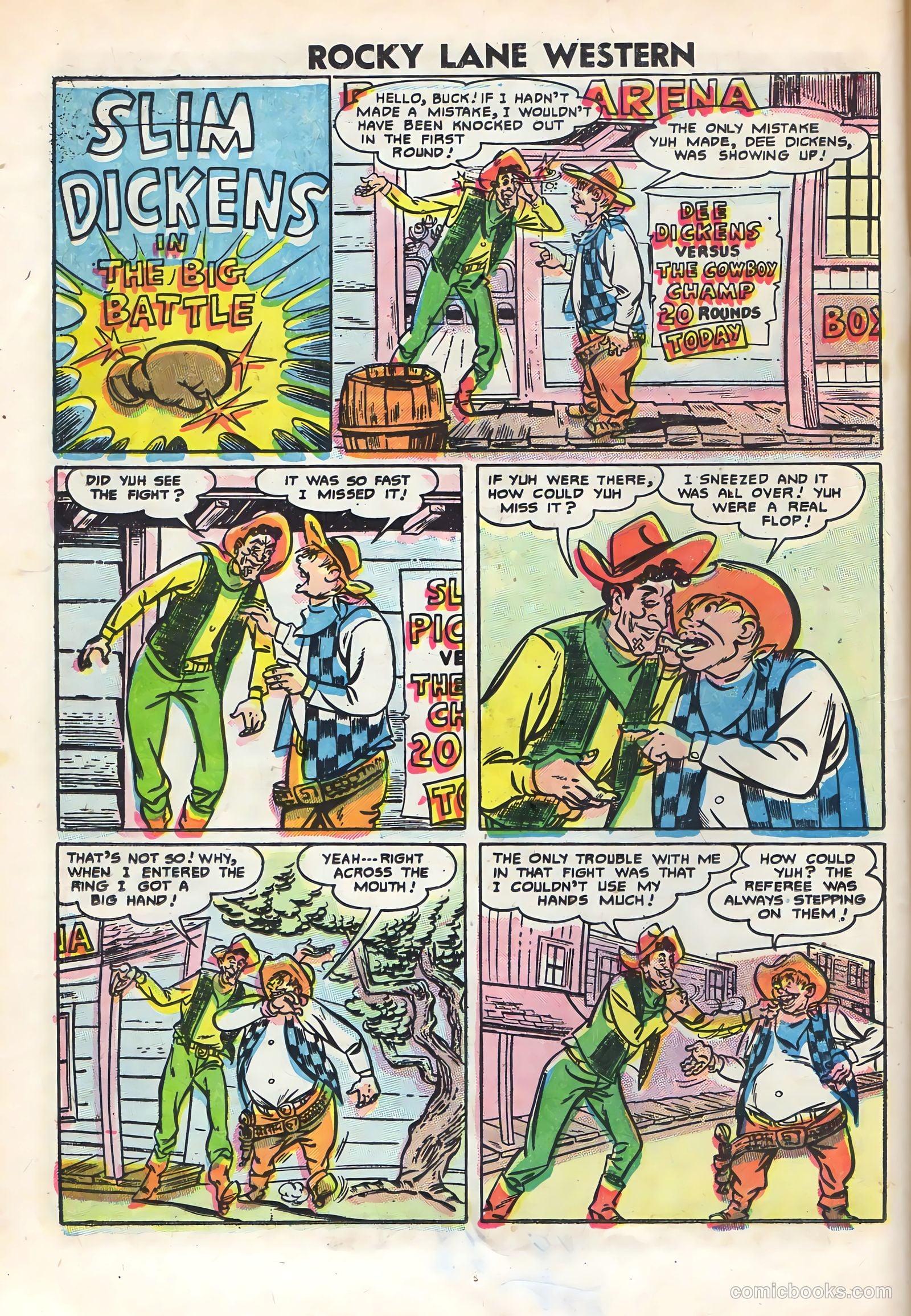 Rocky Lane Western #69 (1955) — page 14 of 36