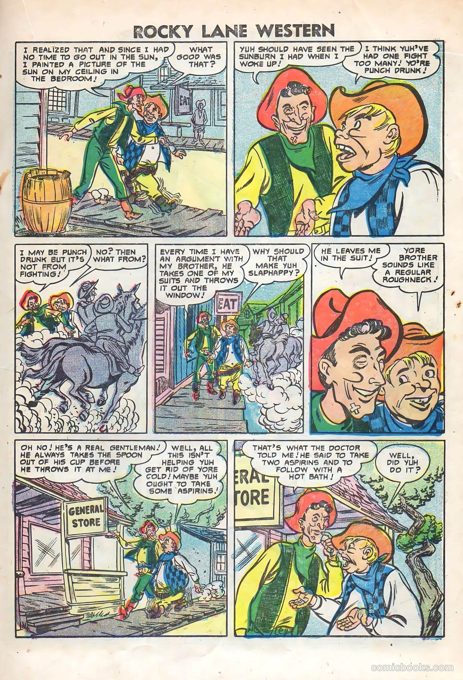 Rocky Lane Western #69 (1955) — page 17 of 36