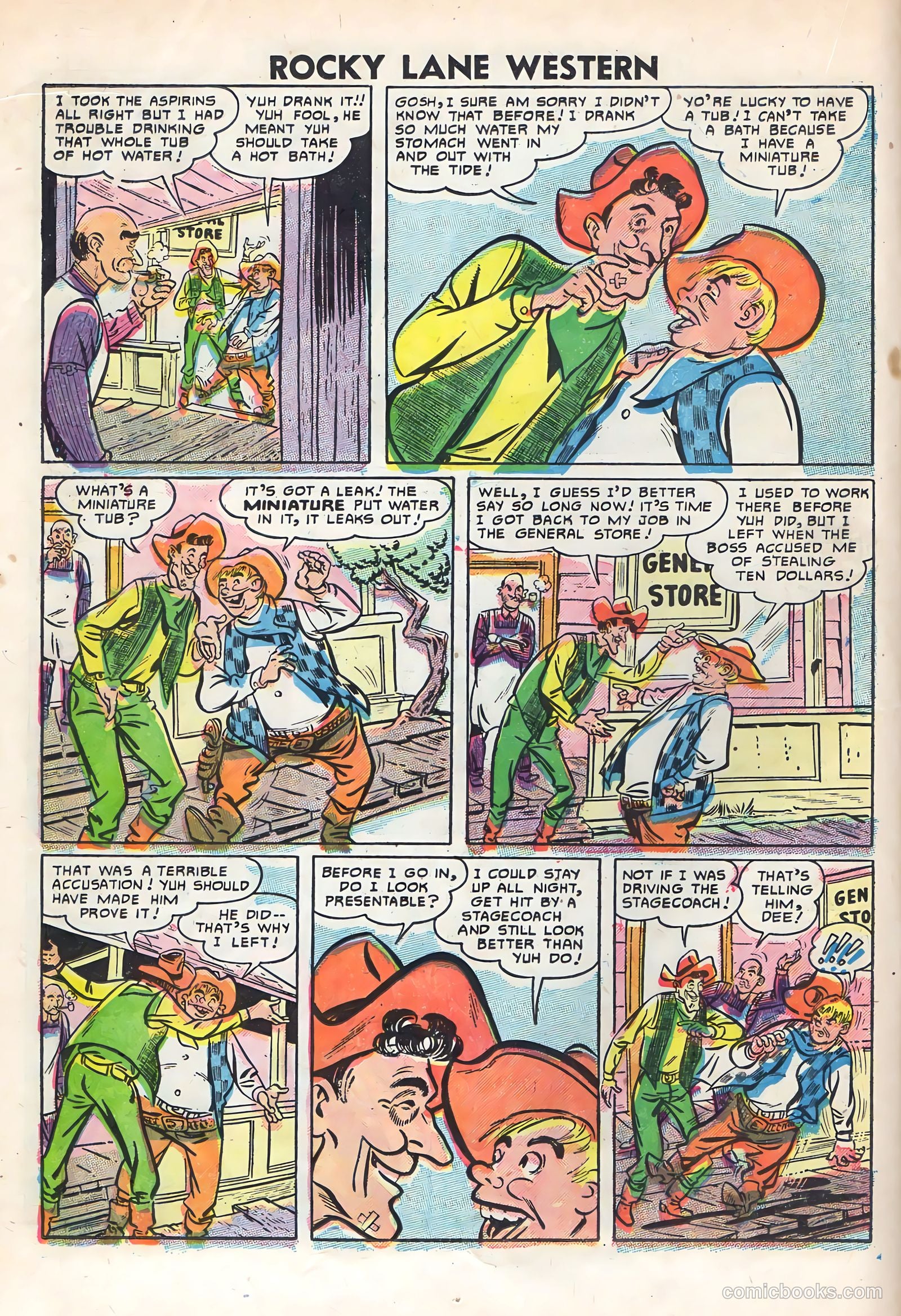 Rocky Lane Western #69 (1955) — page 18 of 36