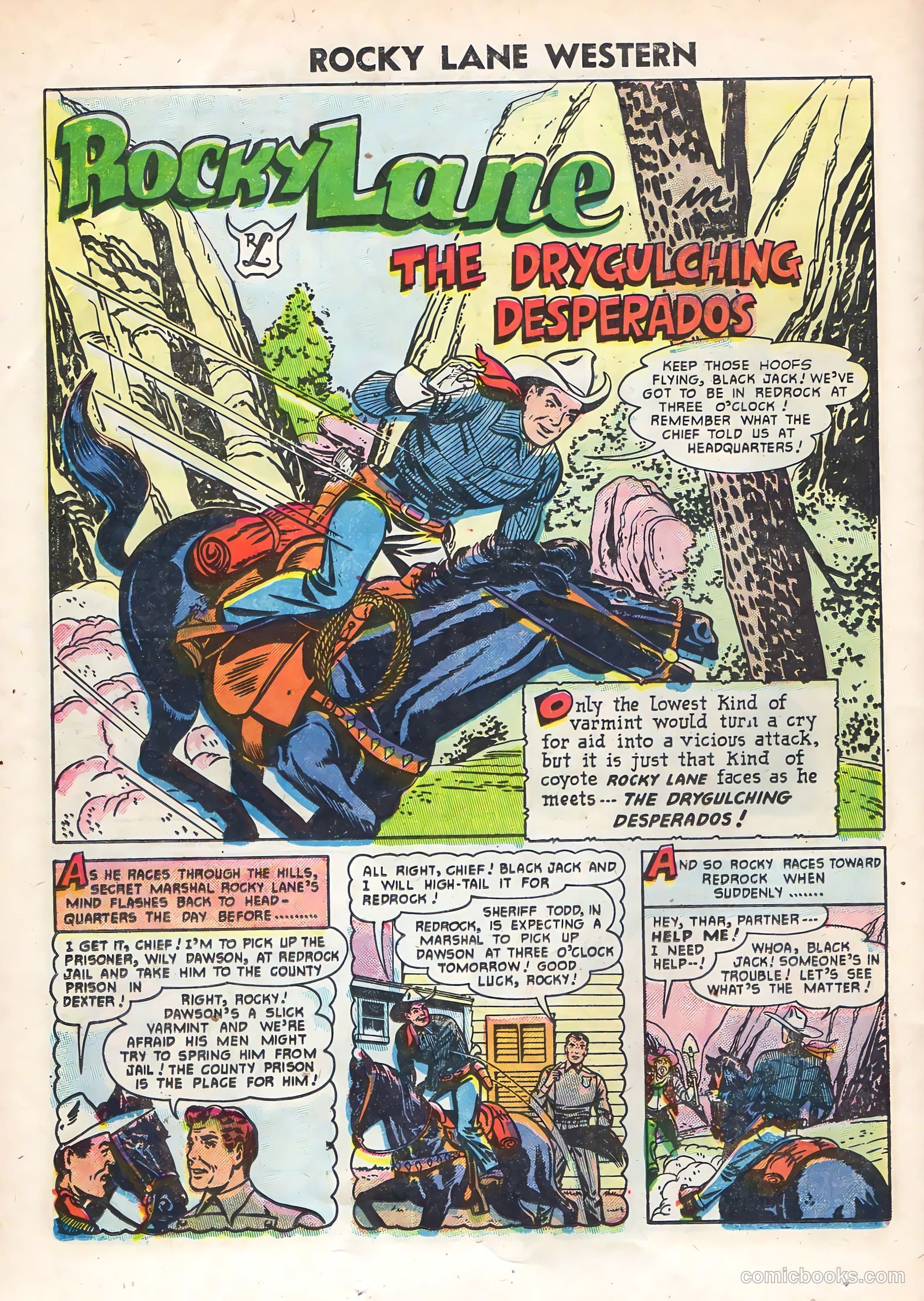 Rocky Lane Western #69 (1955) — page 26 of 36
