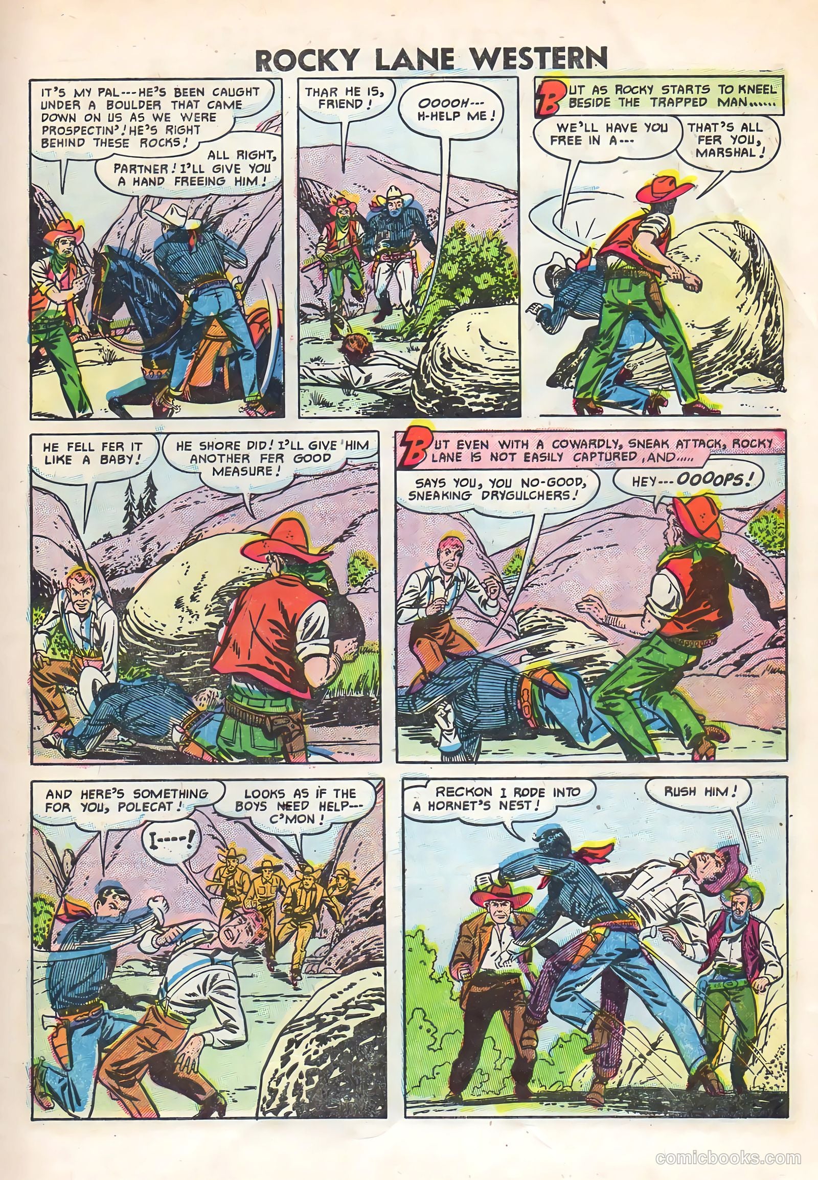 Rocky Lane Western #69 (1955) — page 27 of 36