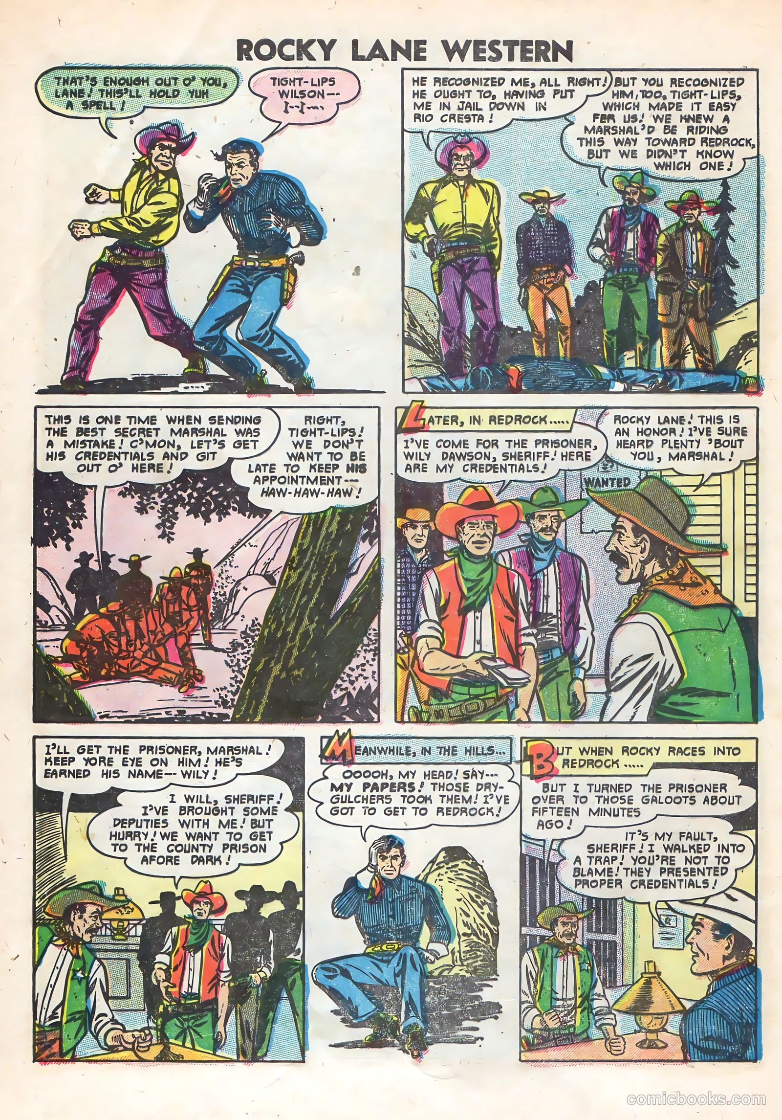 Rocky Lane Western #69 (1955) — page 28 of 36