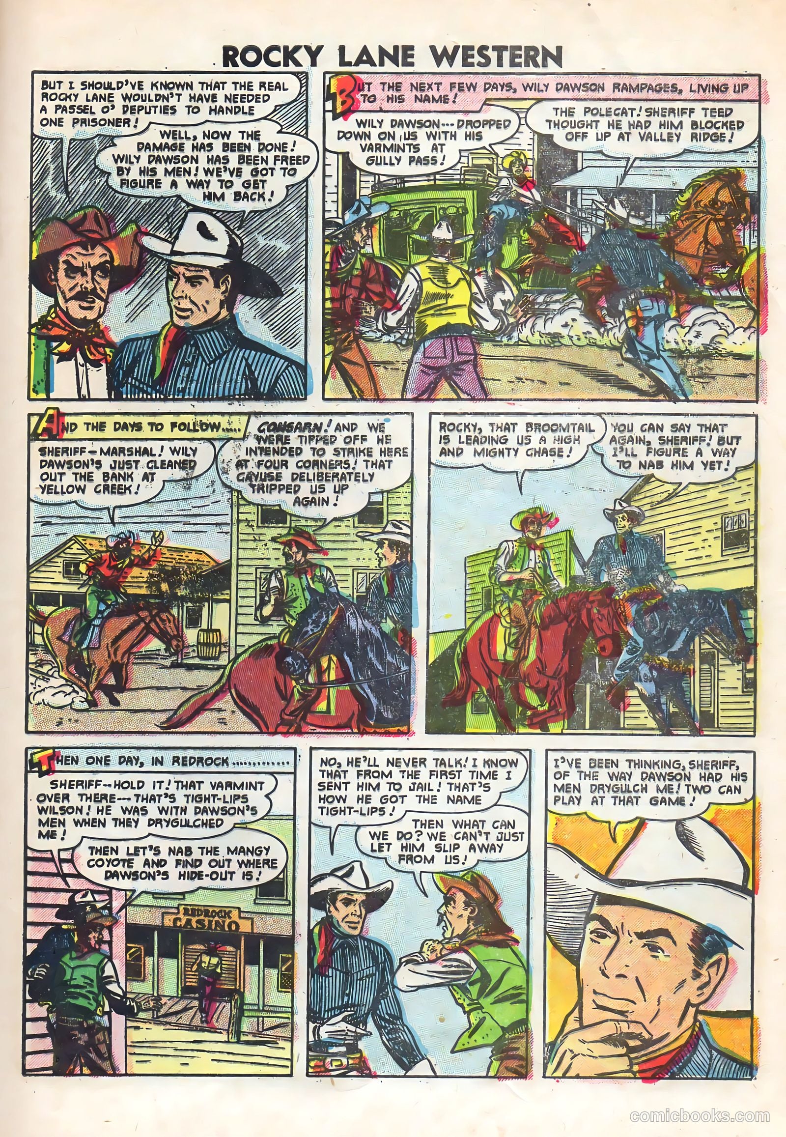 Rocky Lane Western #69 (1955) — page 29 of 36