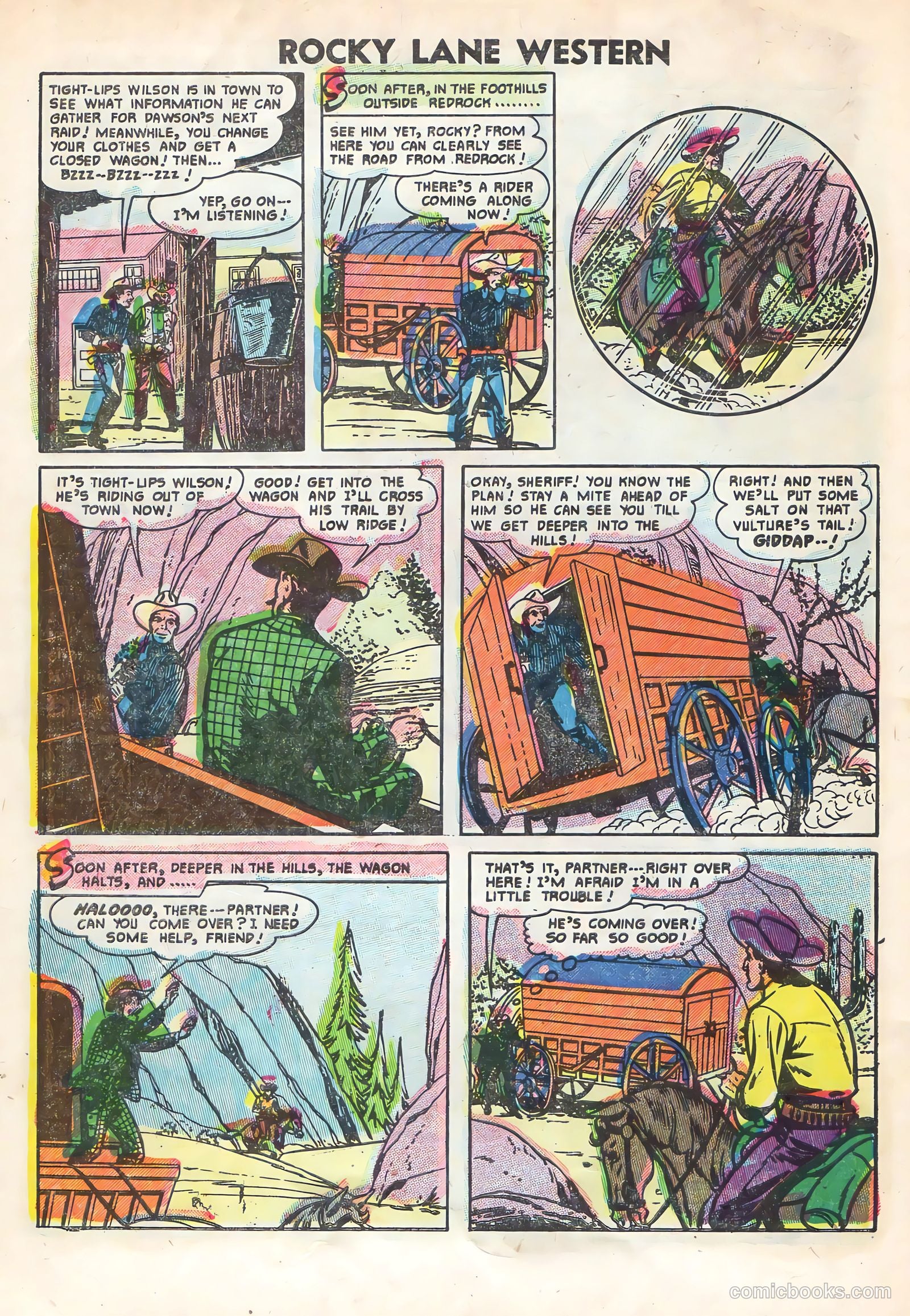 Rocky Lane Western #69 (1955) — page 30 of 36