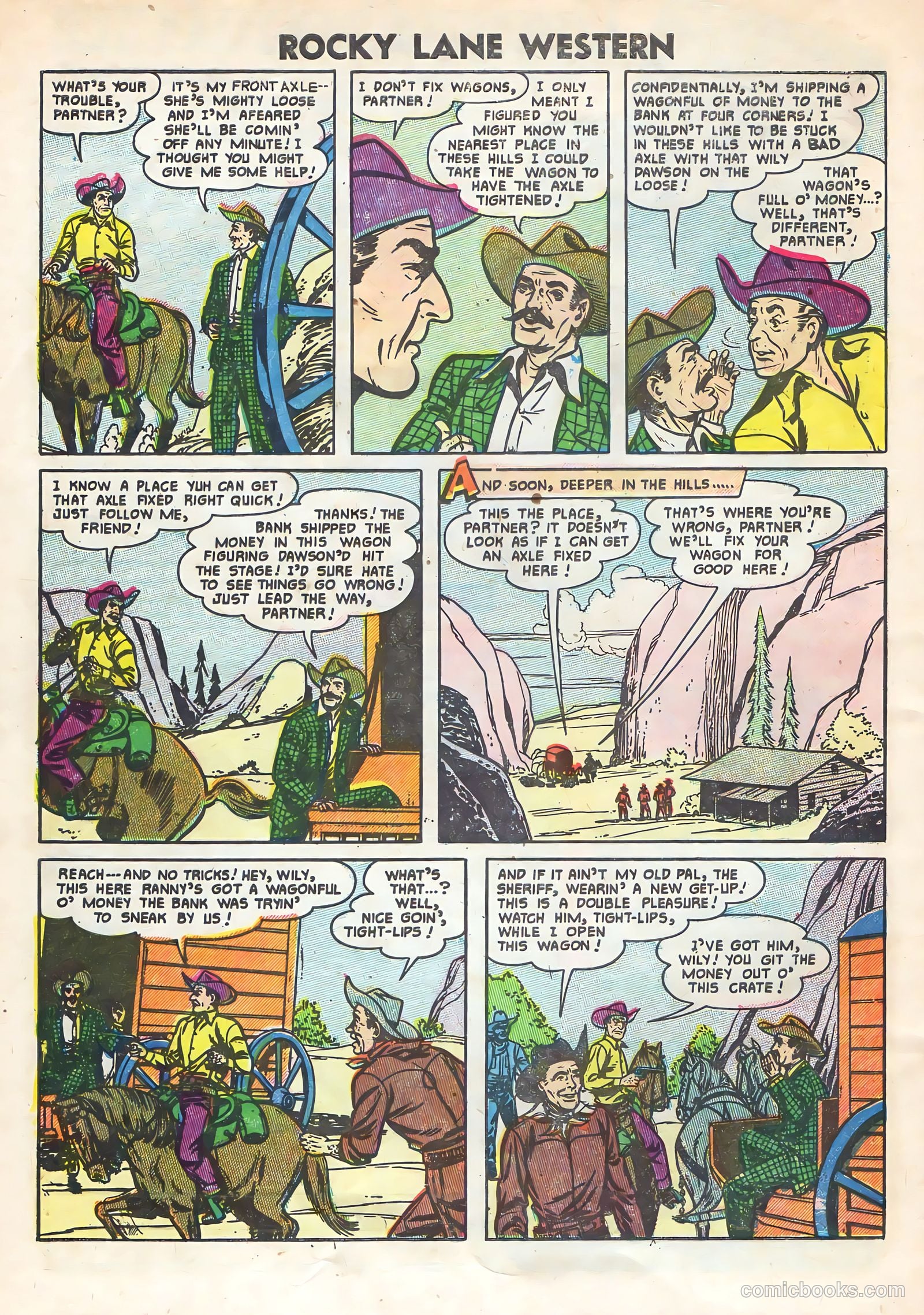 Rocky Lane Western #69 (1955) — page 32 of 36
