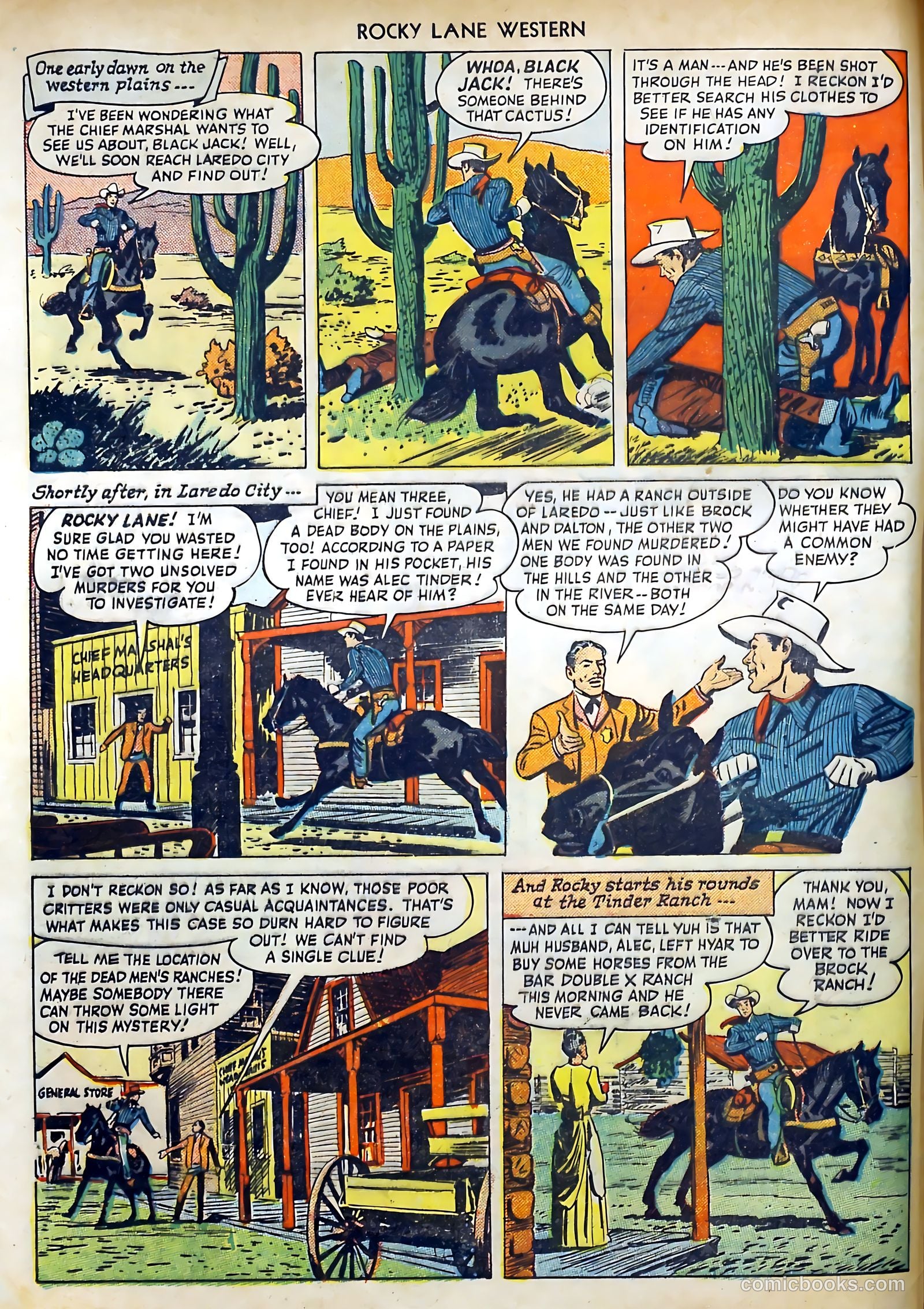 Rocky Lane Western #7 (1949) — page 4 of 52