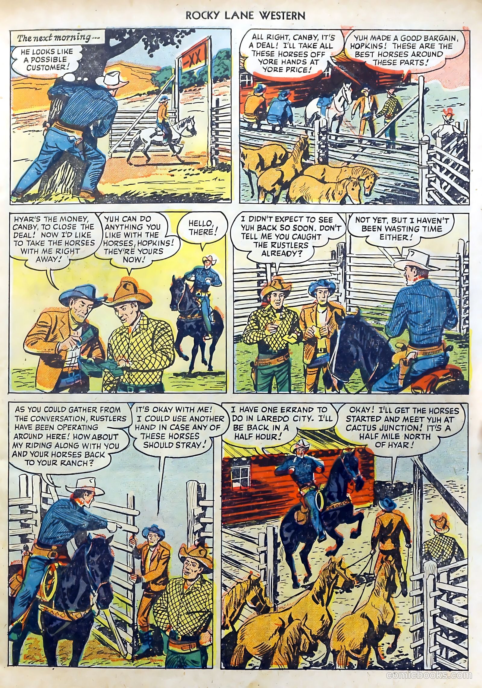 Rocky Lane Western #7 (1949) — page 7 of 52