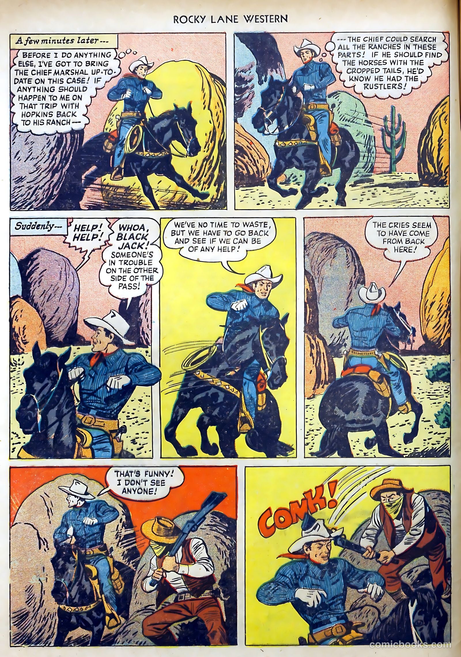 Rocky Lane Western #7 (1949) — page 8 of 52