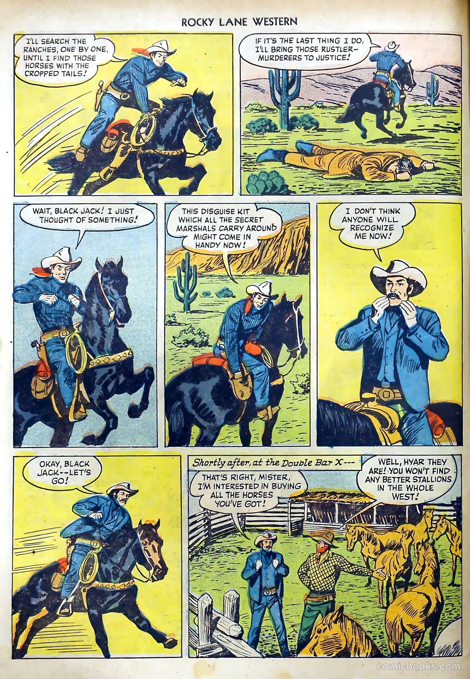 Rocky Lane Western #7 (1949) — page 10 of 52