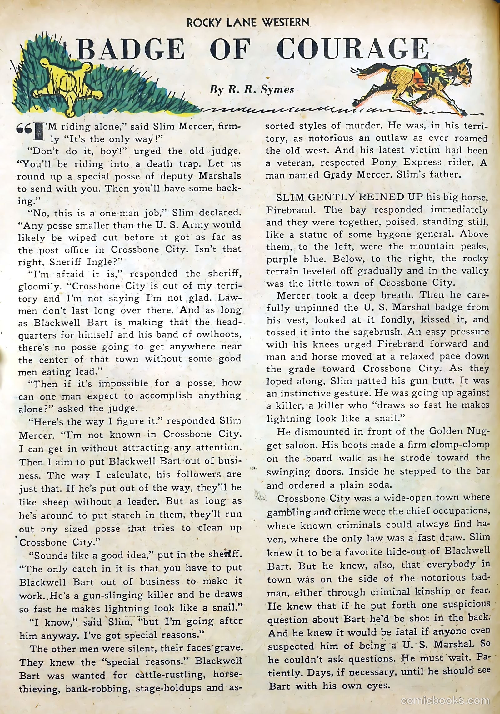 Rocky Lane Western #7 (1949) — page 14 of 52