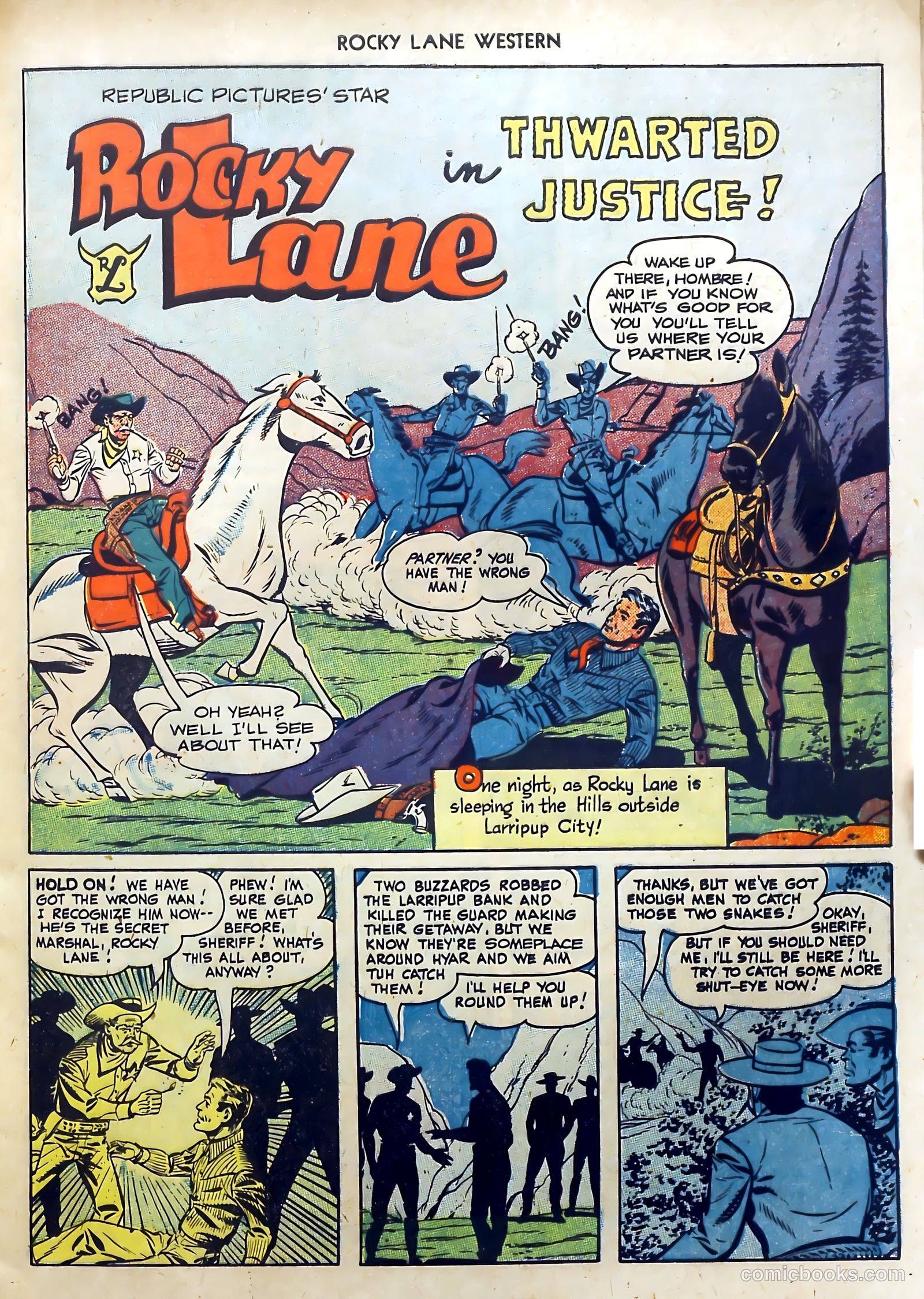 Rocky Lane Western #7 (1949) — page 21 of 52