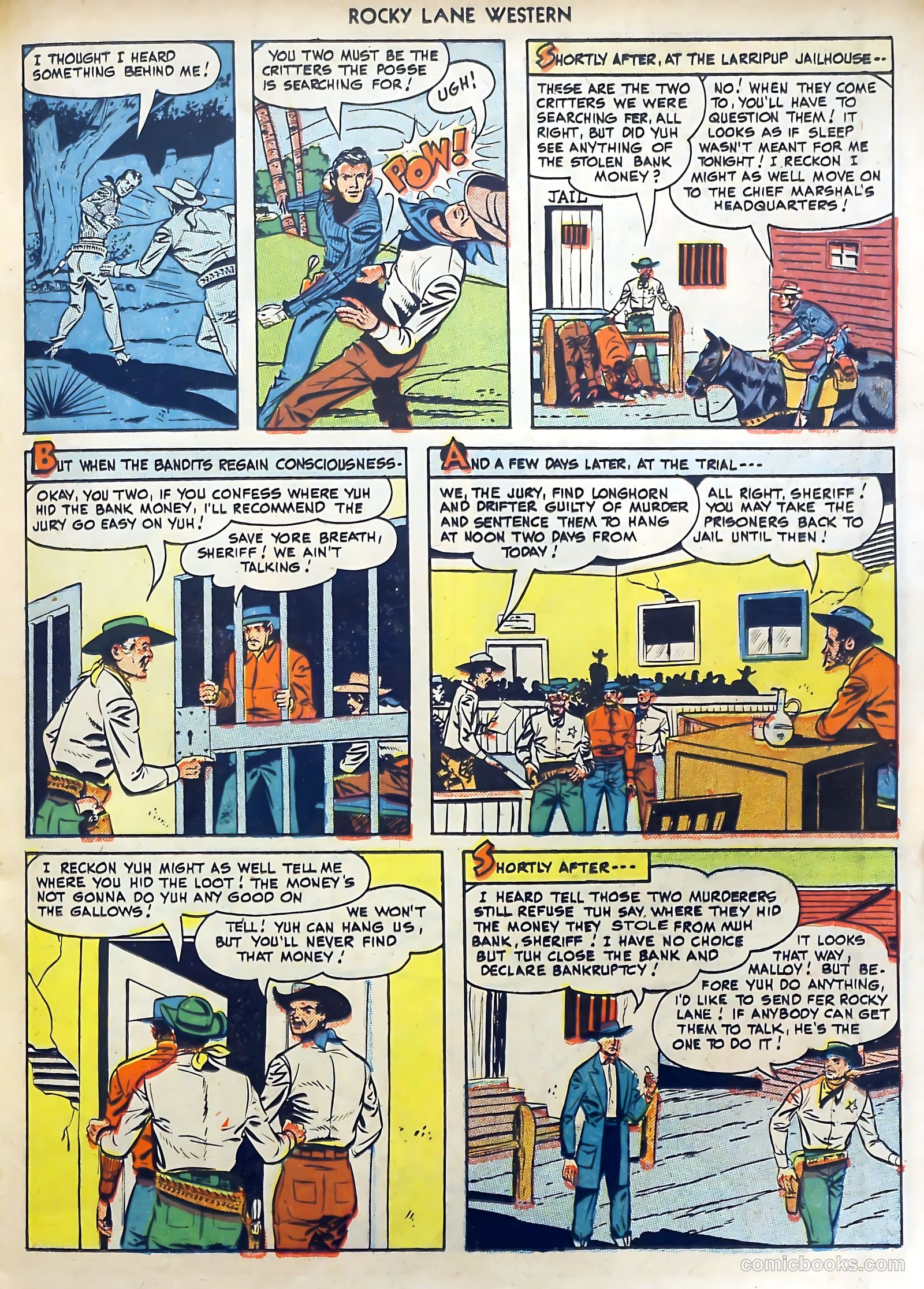 Rocky Lane Western #7 (1949) — page 23 of 52