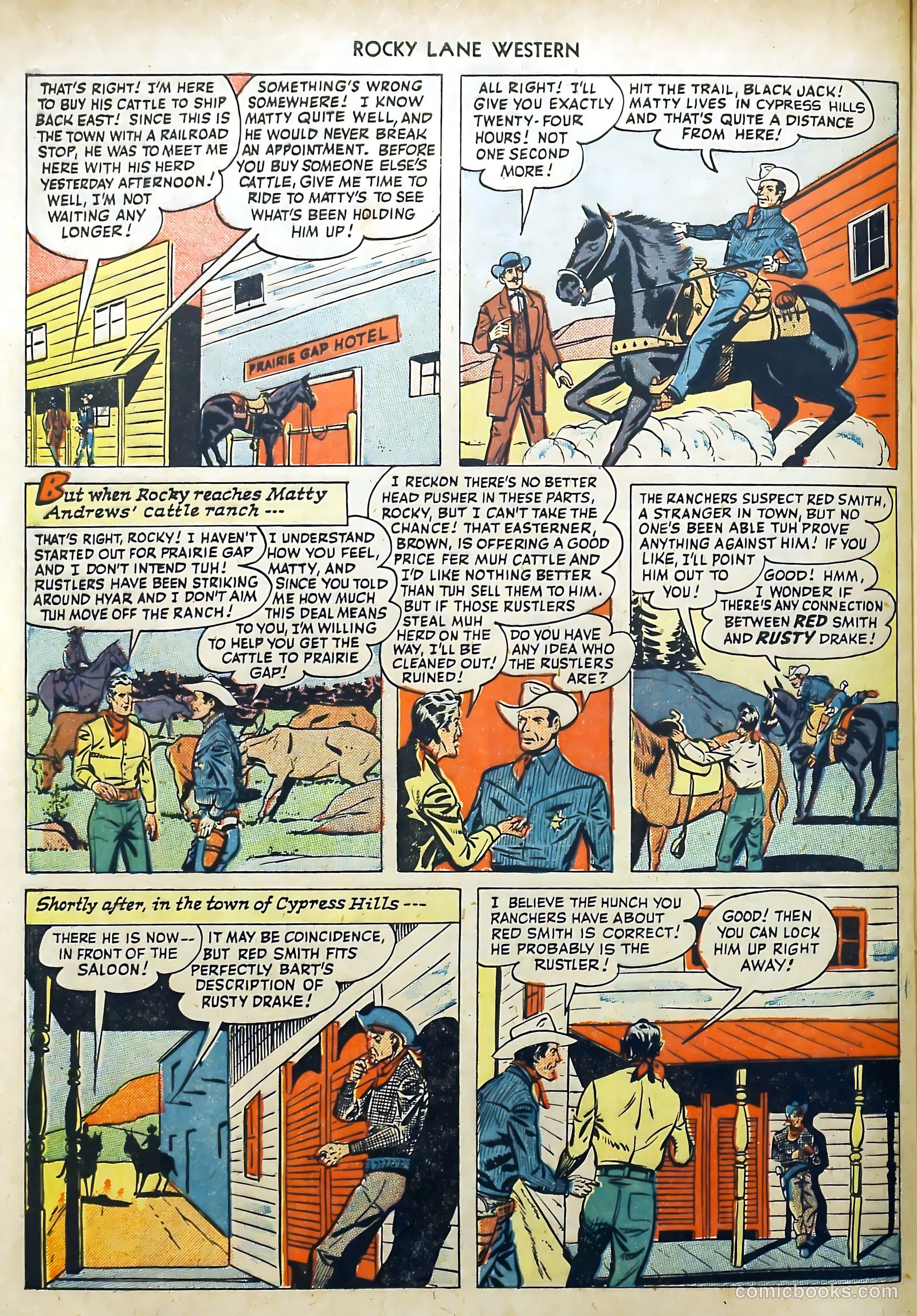 Rocky Lane Western #7 (1949) — page 32 of 52