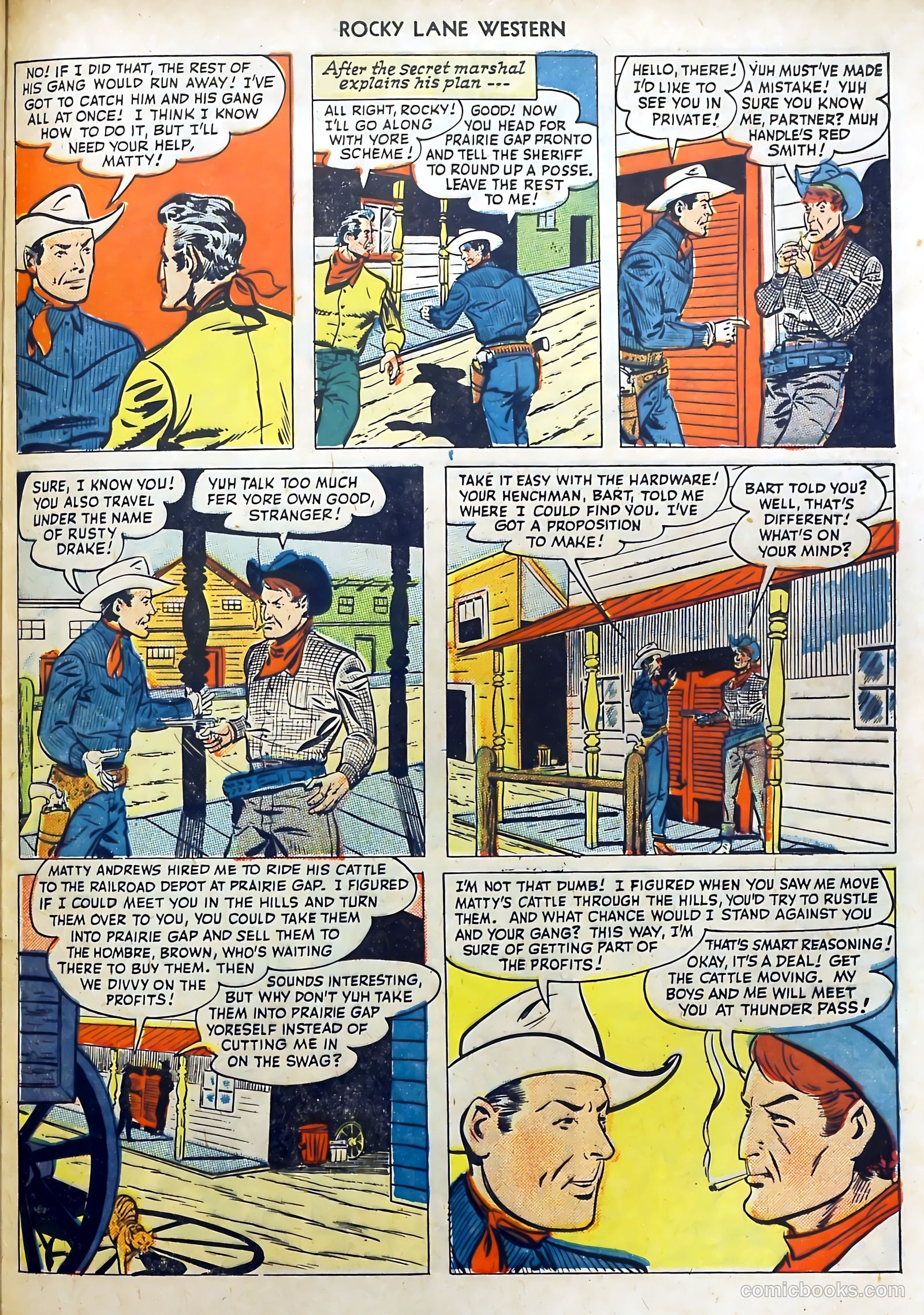 Rocky Lane Western #7 (1949) — page 33 of 52
