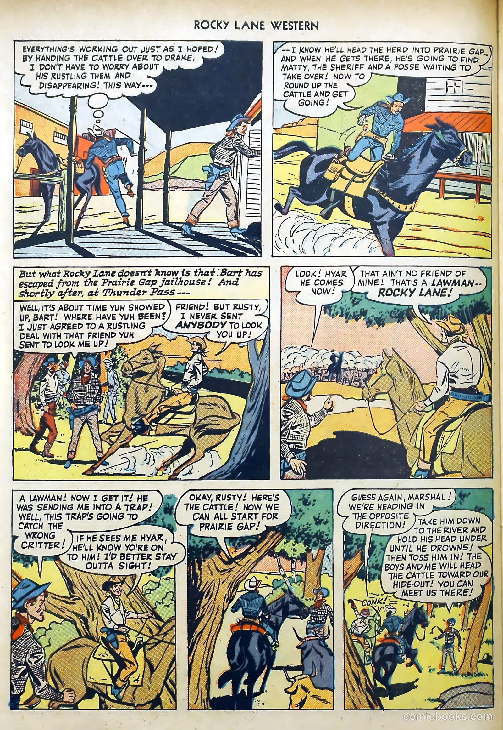 Rocky Lane Western #7 (1949) — page 34 of 52