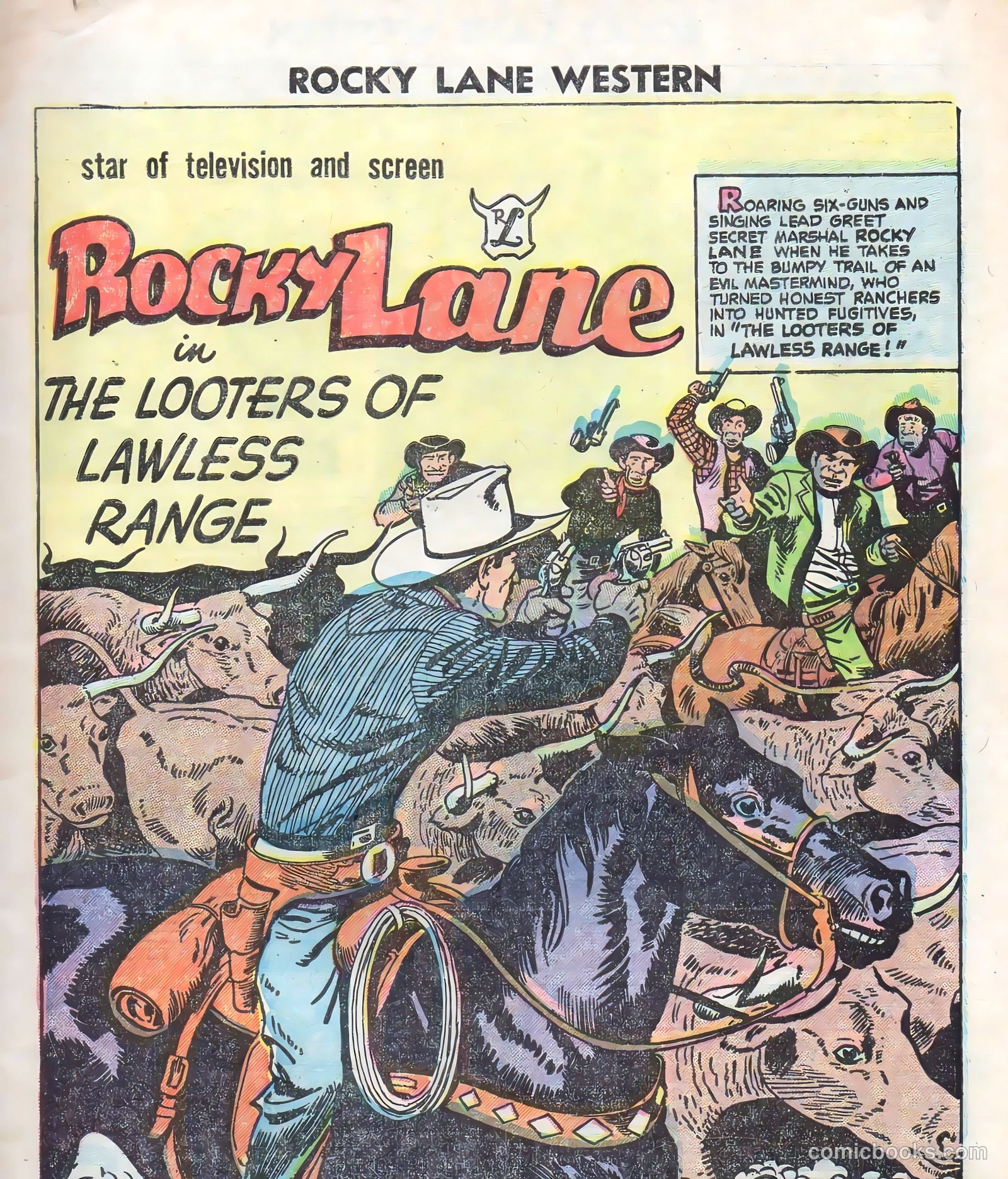 Rocky Lane Western #70 (1956) — page 3 of 36