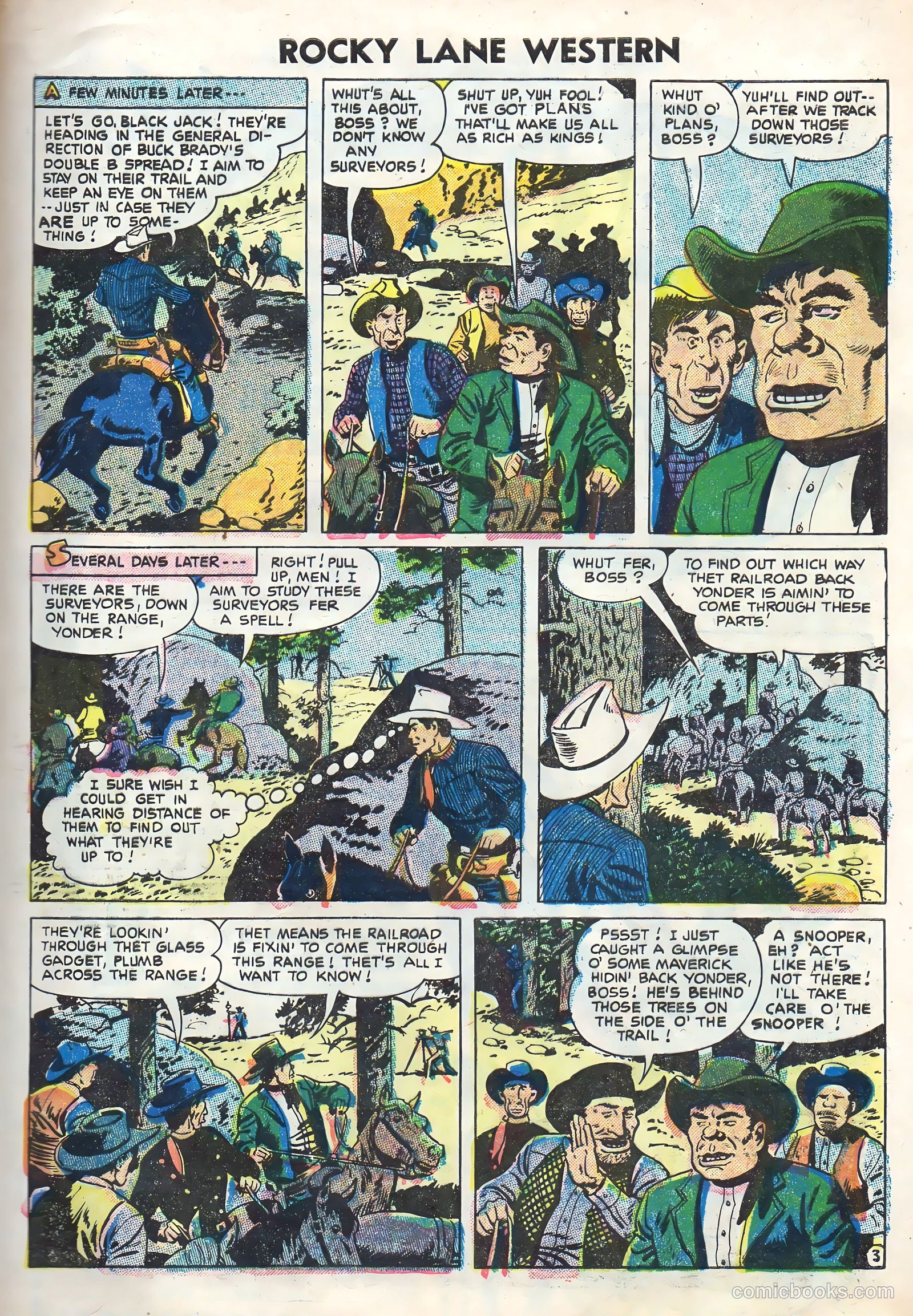 Rocky Lane Western #70 (1956) — page 5 of 36