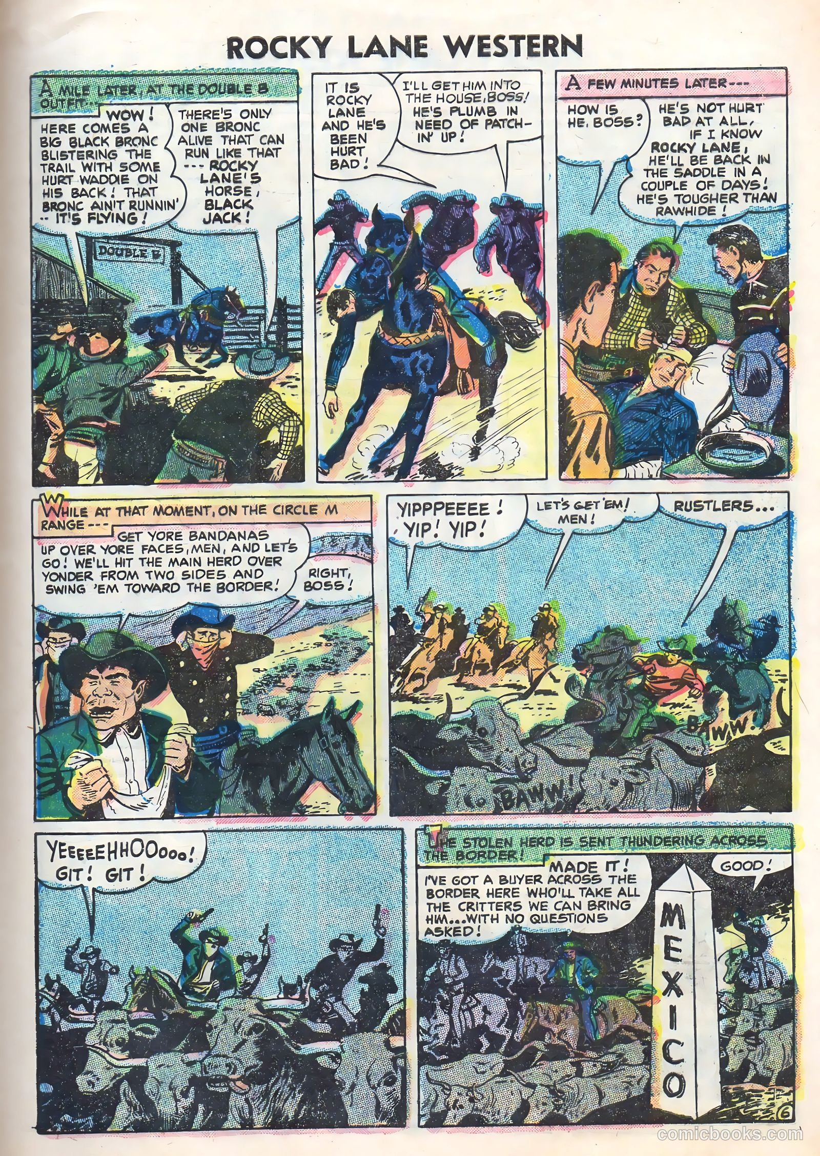Rocky Lane Western #70 (1956) — page 9 of 36