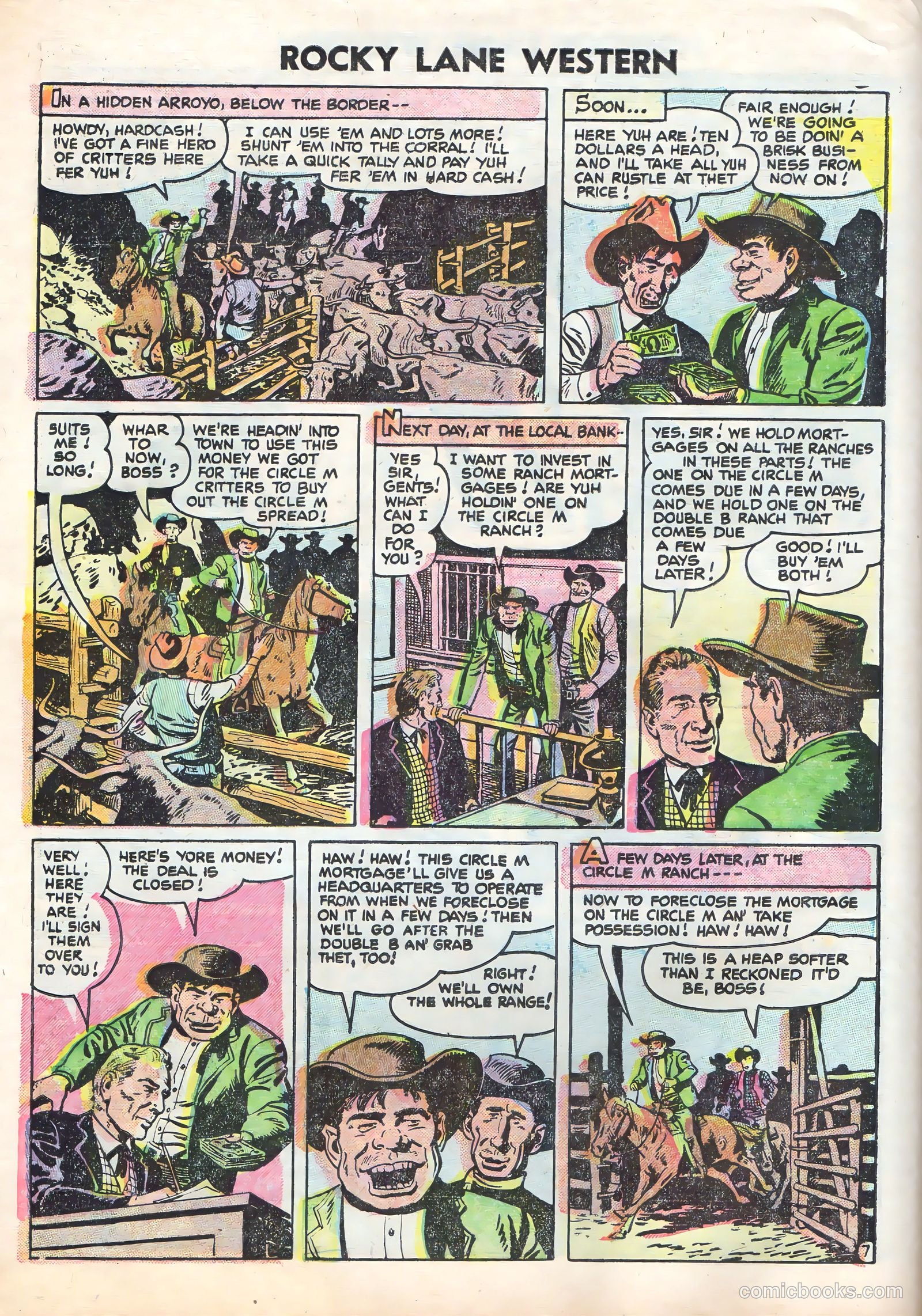 Rocky Lane Western #70 (1956) — page 10 of 36