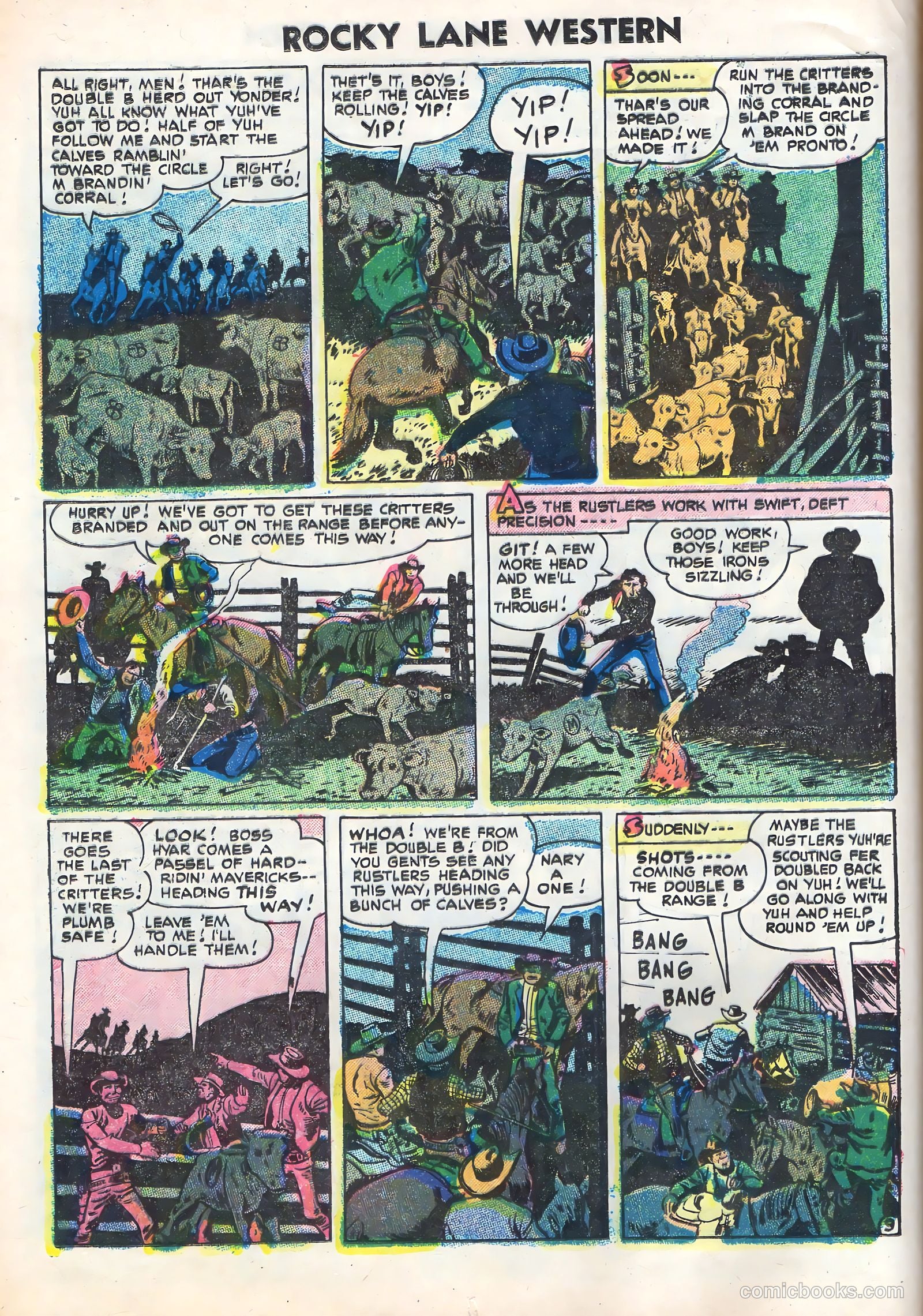 Rocky Lane Western #70 (1956) — page 12 of 36