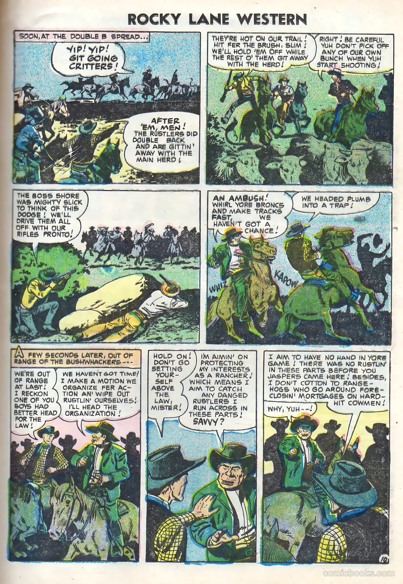 Rocky Lane Western #70 (1956) — page 13 of 36