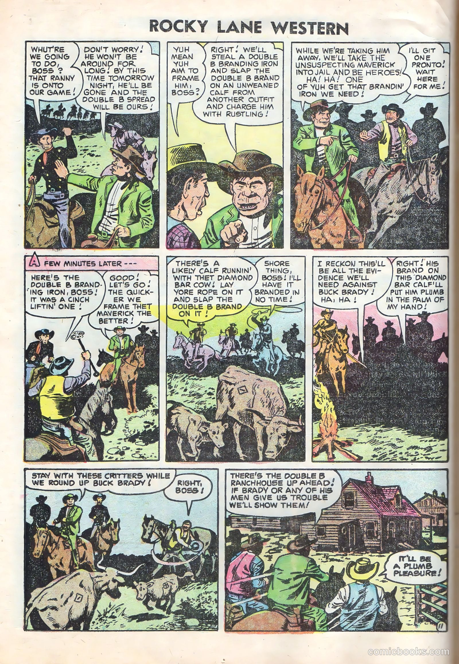 Rocky Lane Western #70 (1956) — page 14 of 36