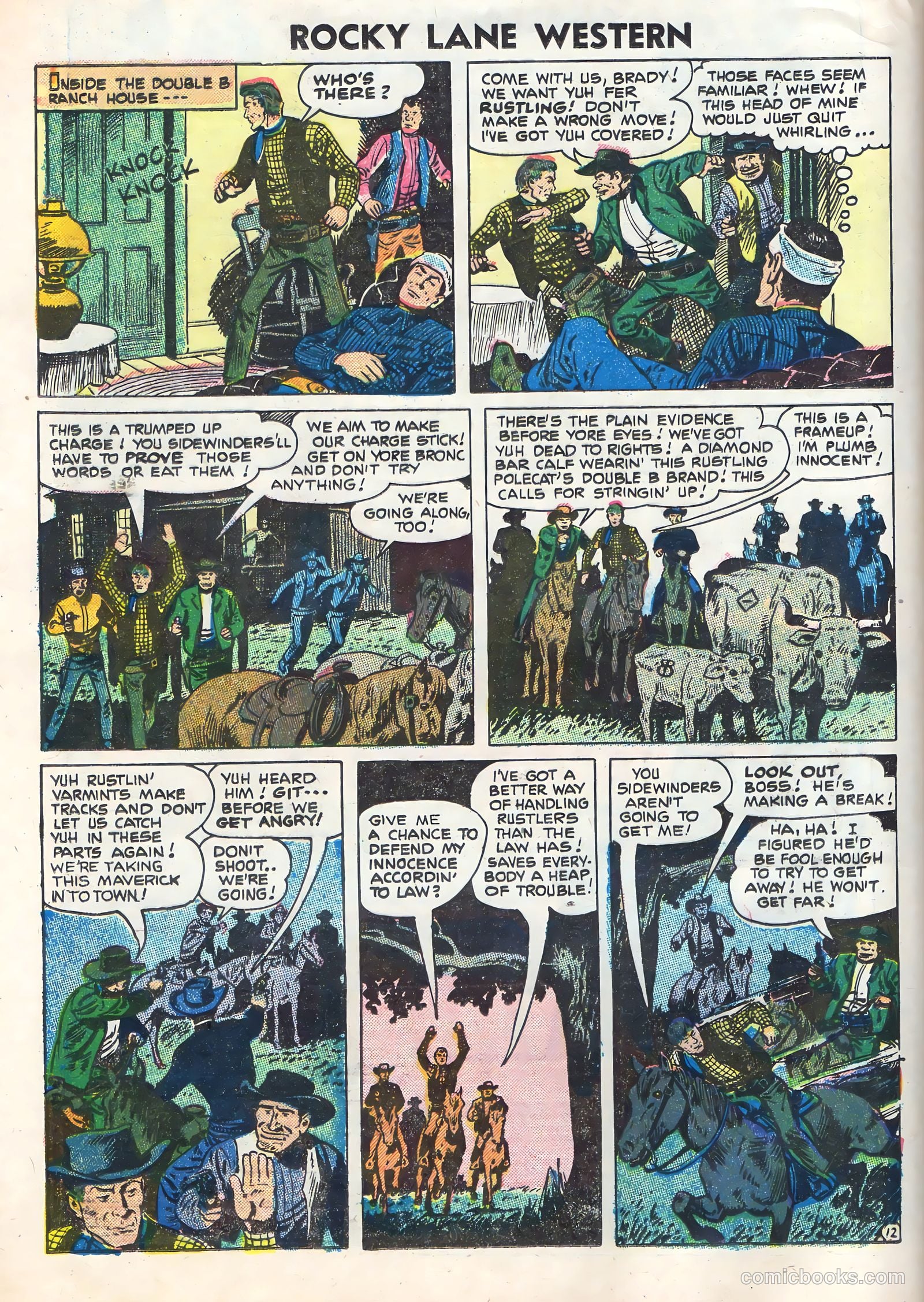 Rocky Lane Western #70 (1956) — page 16 of 36