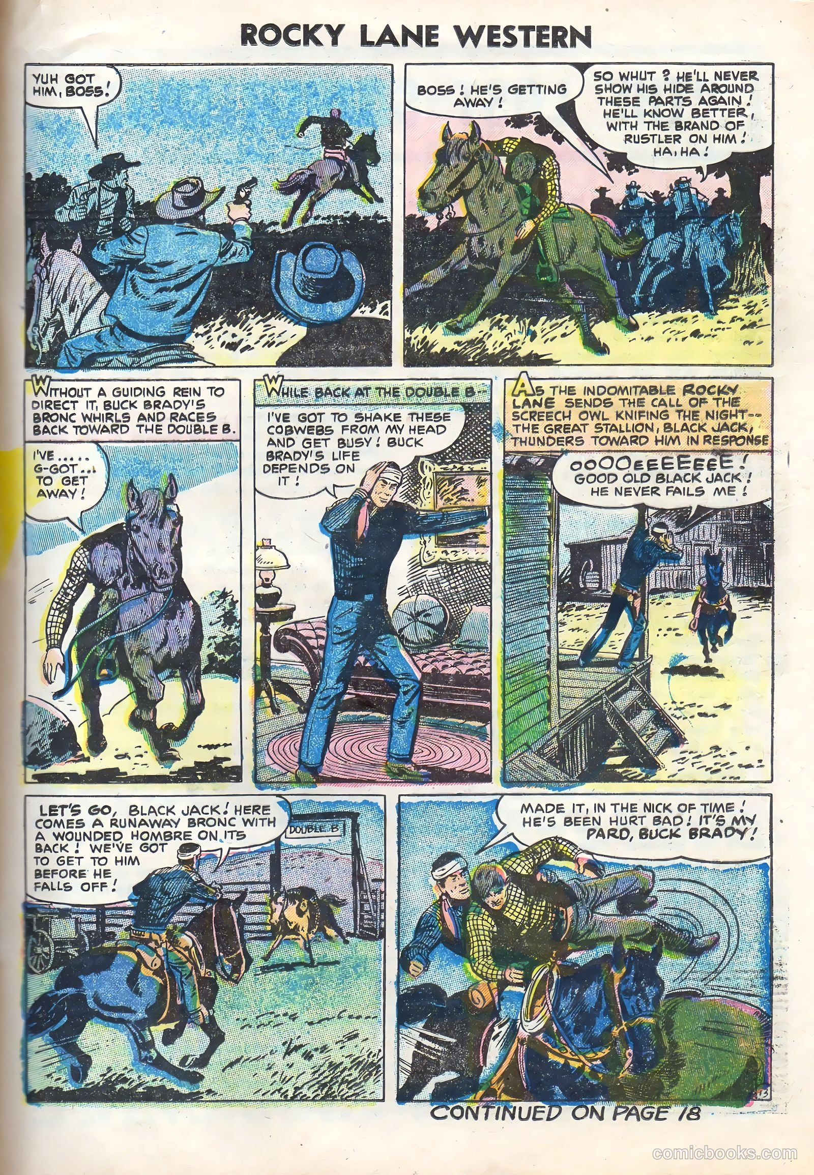 Rocky Lane Western #70 (1956) — page 17 of 36