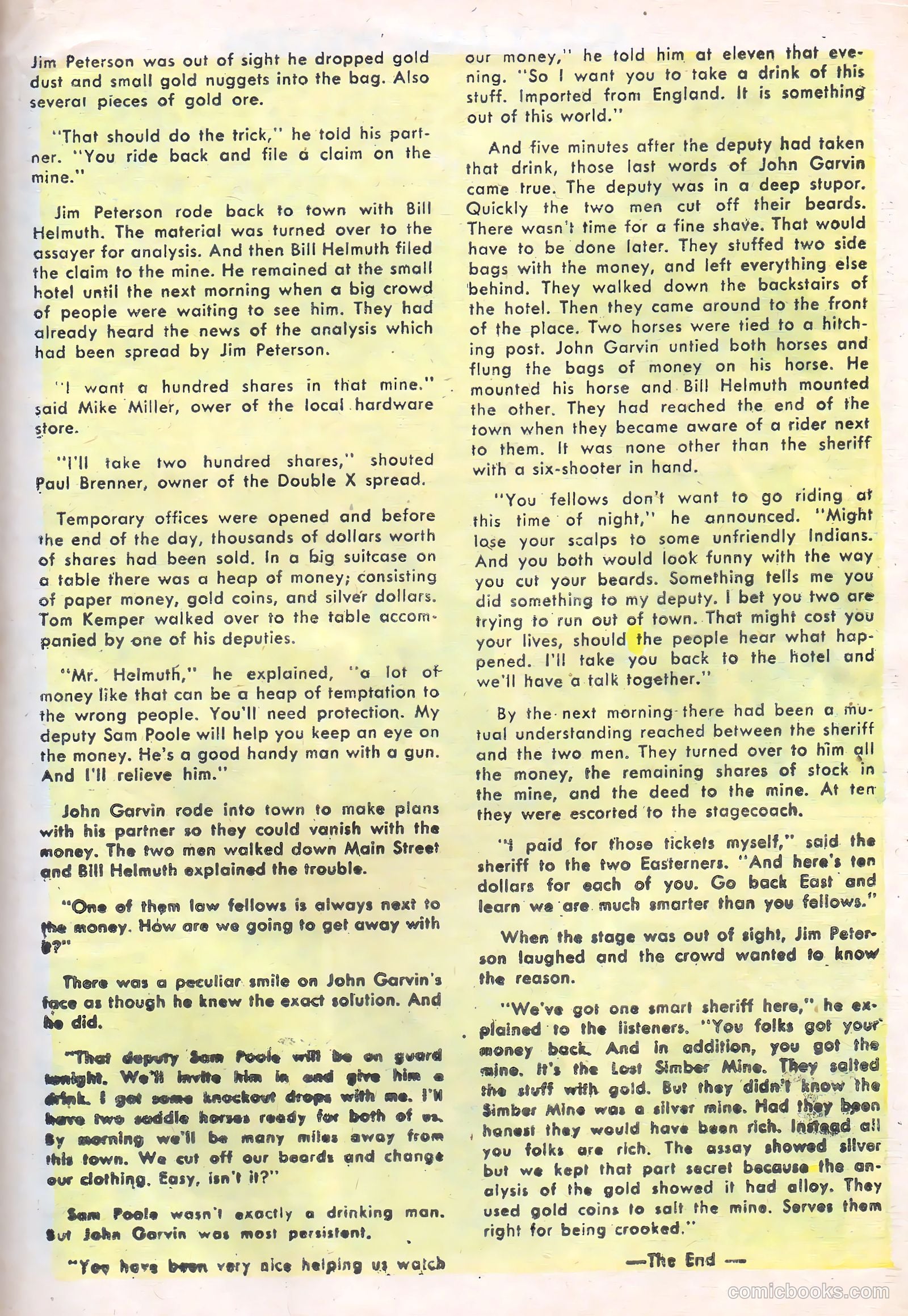 Rocky Lane Western #70 (1956) — page 19 of 36