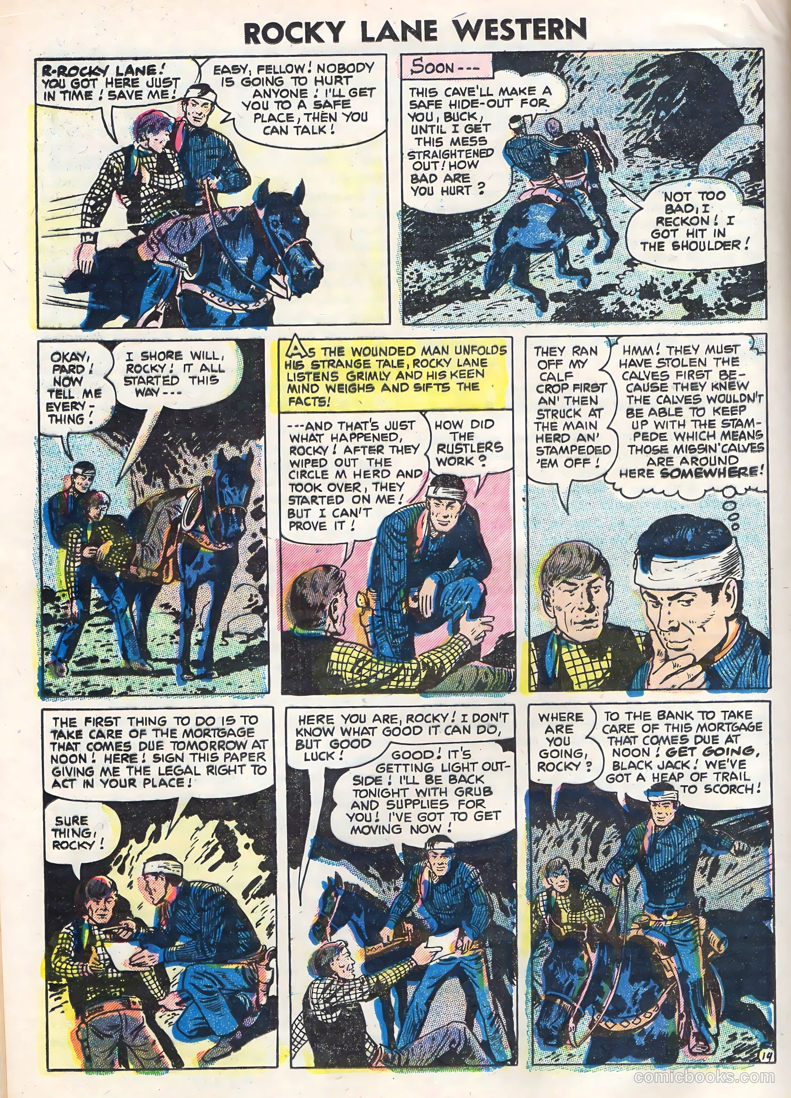 Rocky Lane Western #70 (1956) — page 20 of 36