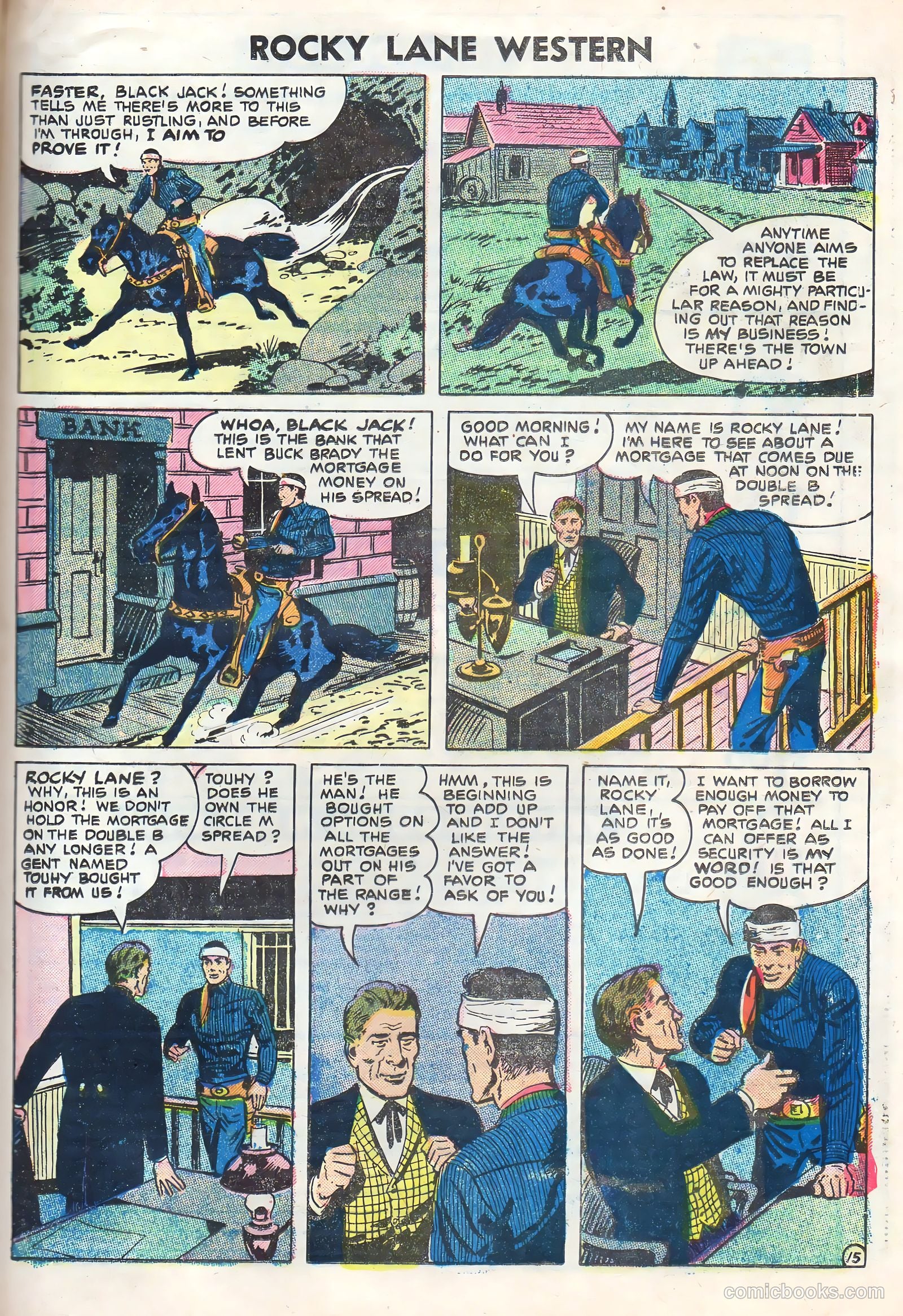 Rocky Lane Western #70 (1956) — page 21 of 36