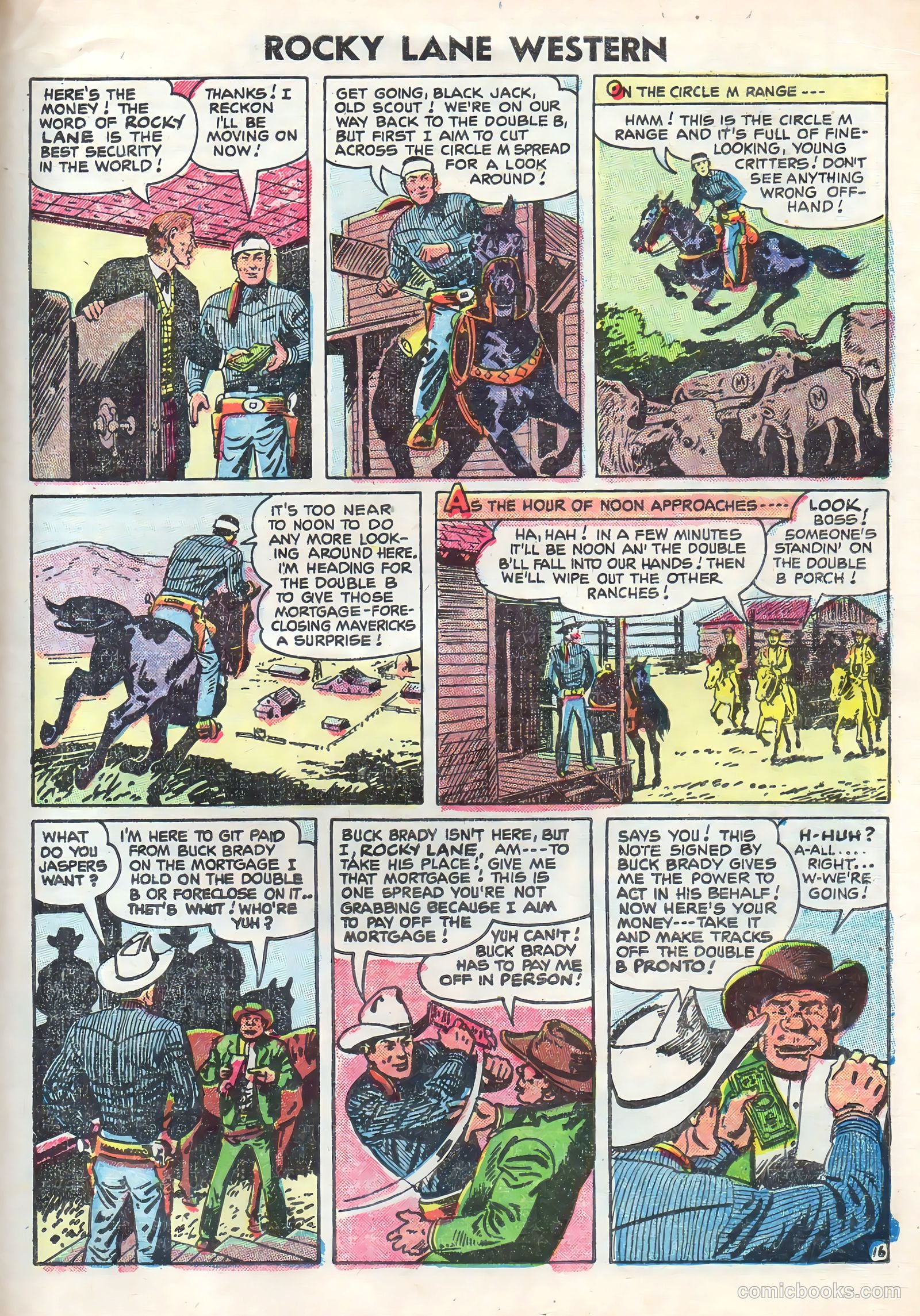 Rocky Lane Western #70 (1956) — page 23 of 36