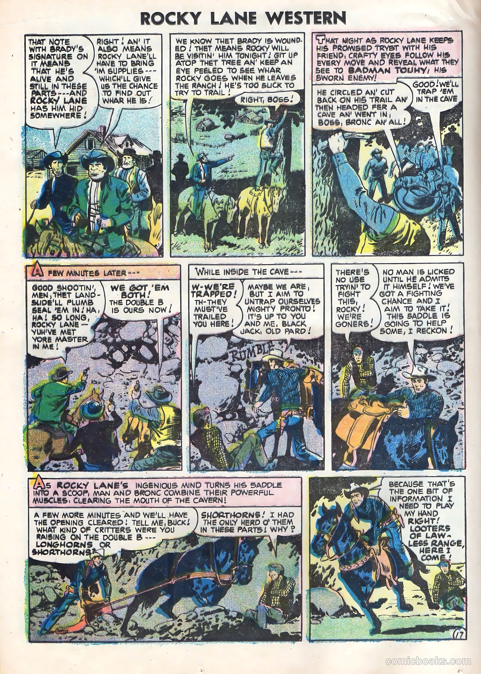 Rocky Lane Western #70 (1956) — page 24 of 36