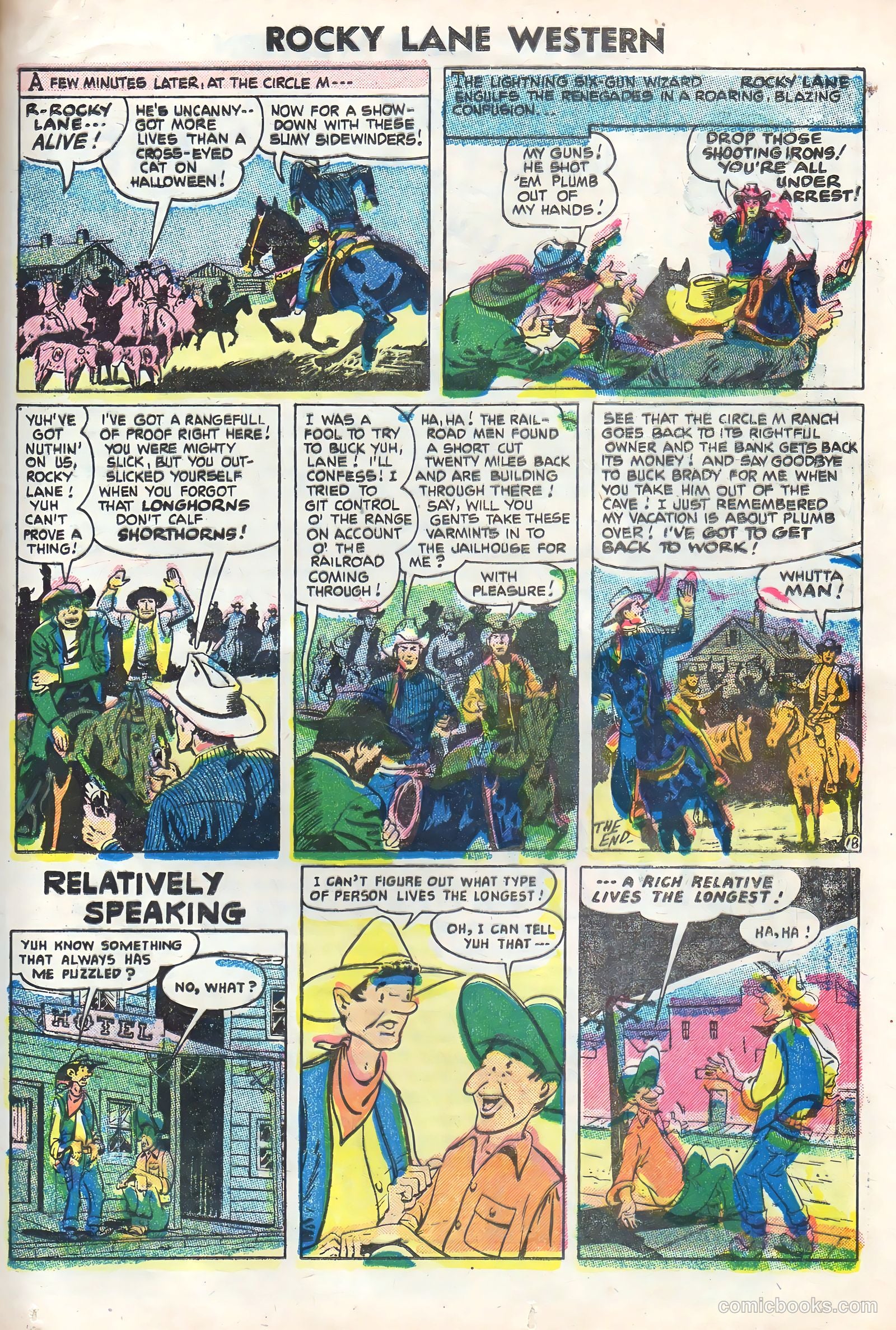 Rocky Lane Western #70 (1956) — page 25 of 36