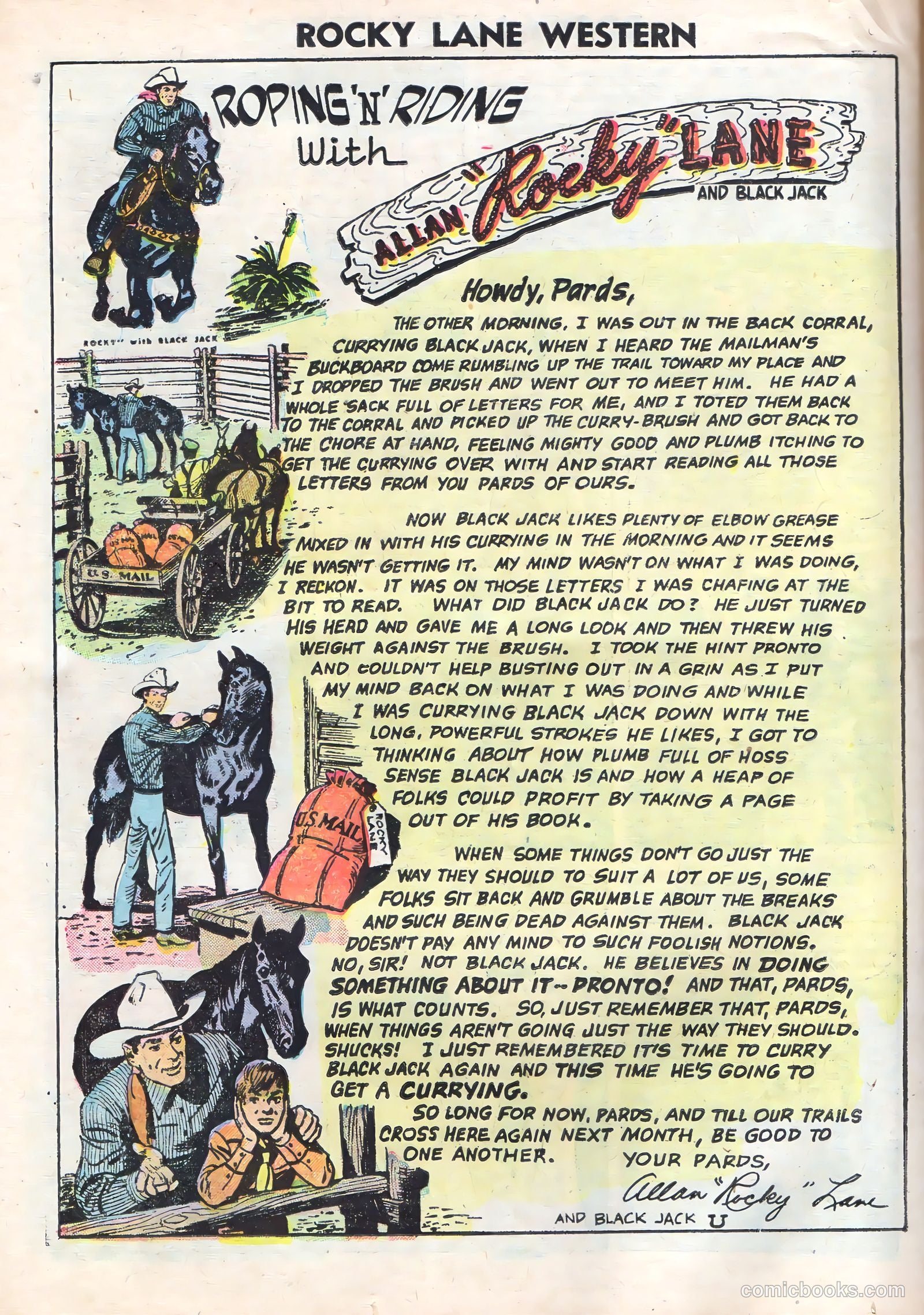 Rocky Lane Western #70 (1956) — page 26 of 36