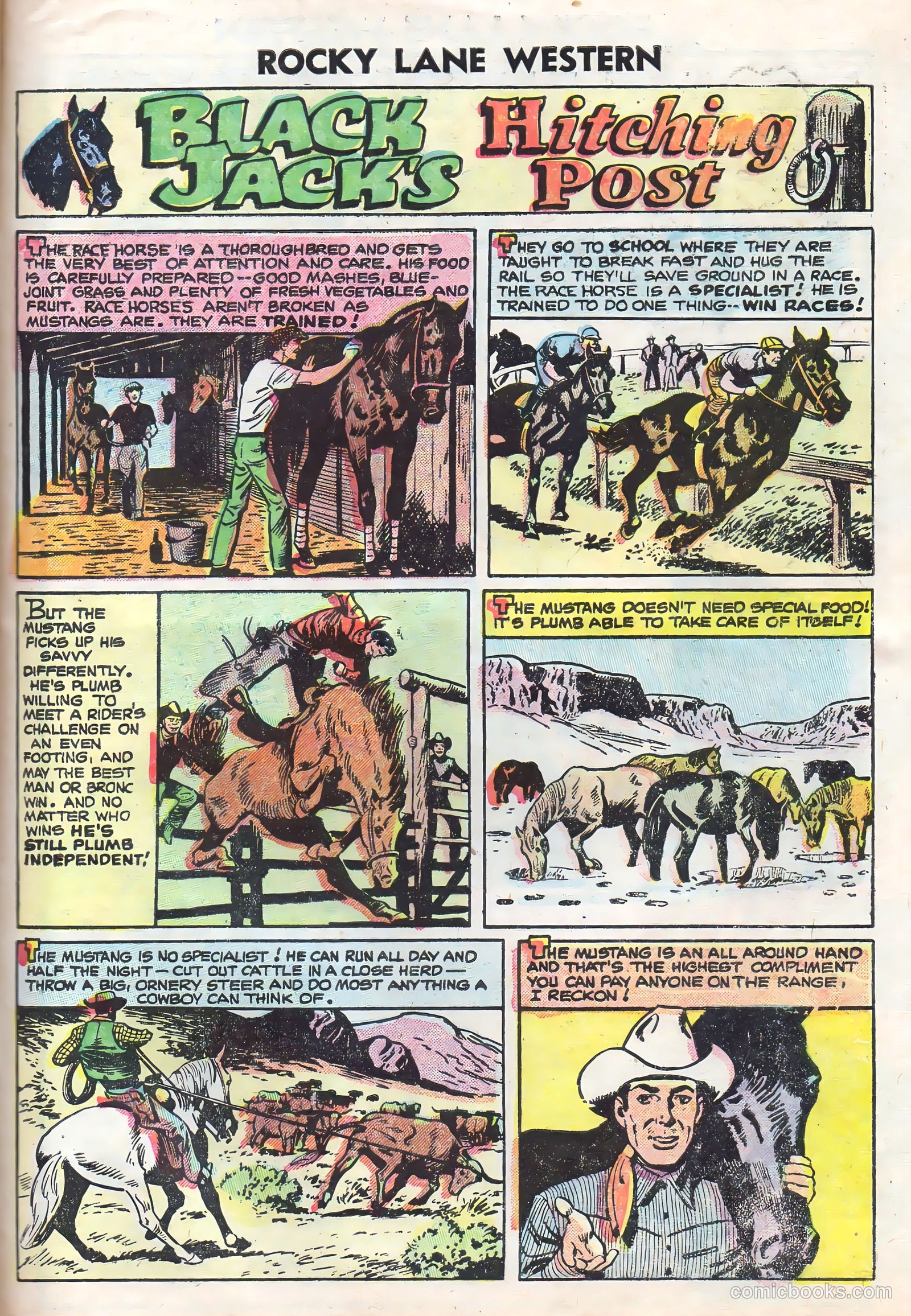 Rocky Lane Western #70 (1956) — page 27 of 36