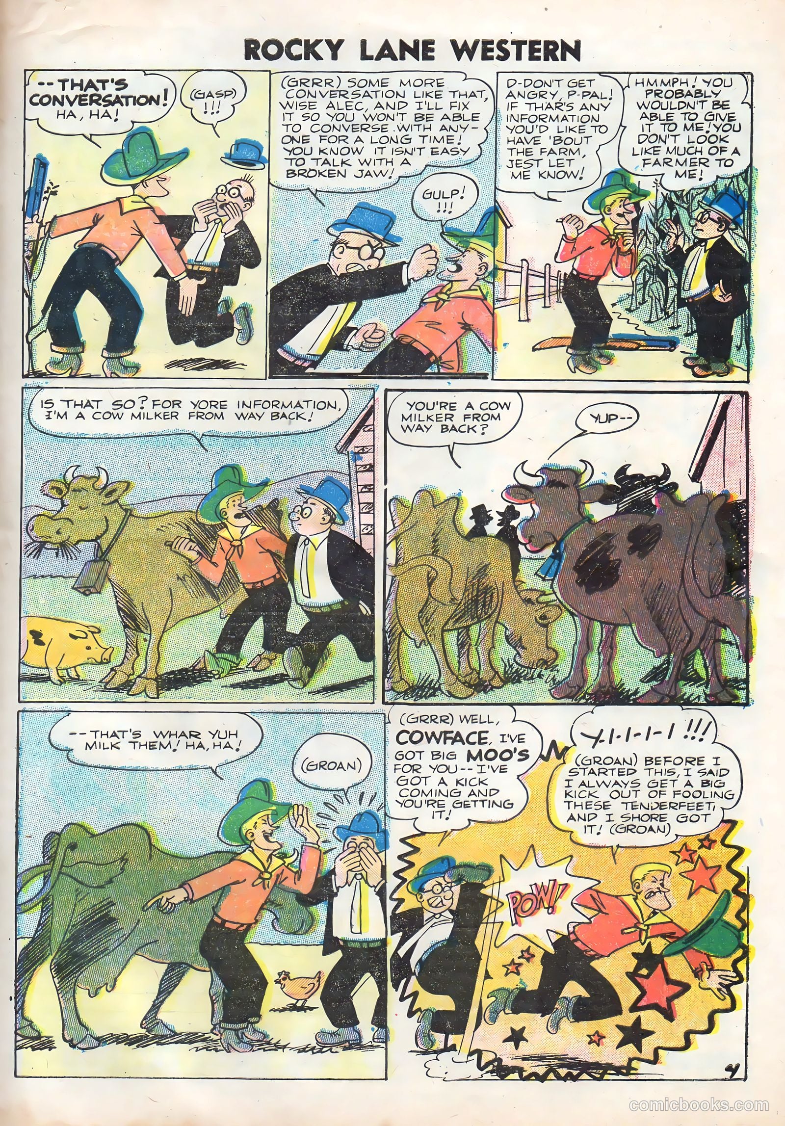 Rocky Lane Western #70 (1956) — page 33 of 36