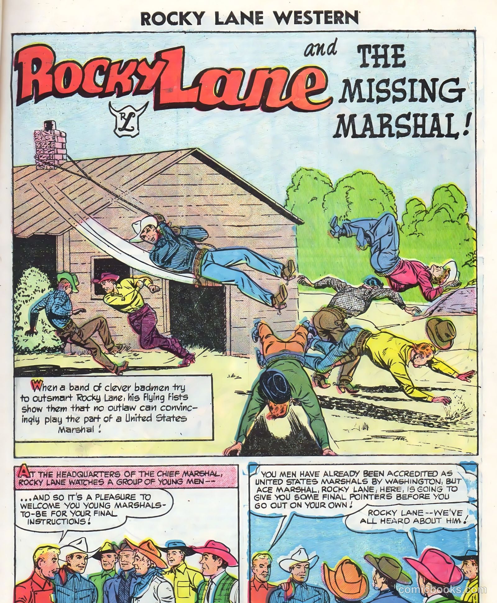 Rocky Lane Western #71 (1956) — page 3 of 36