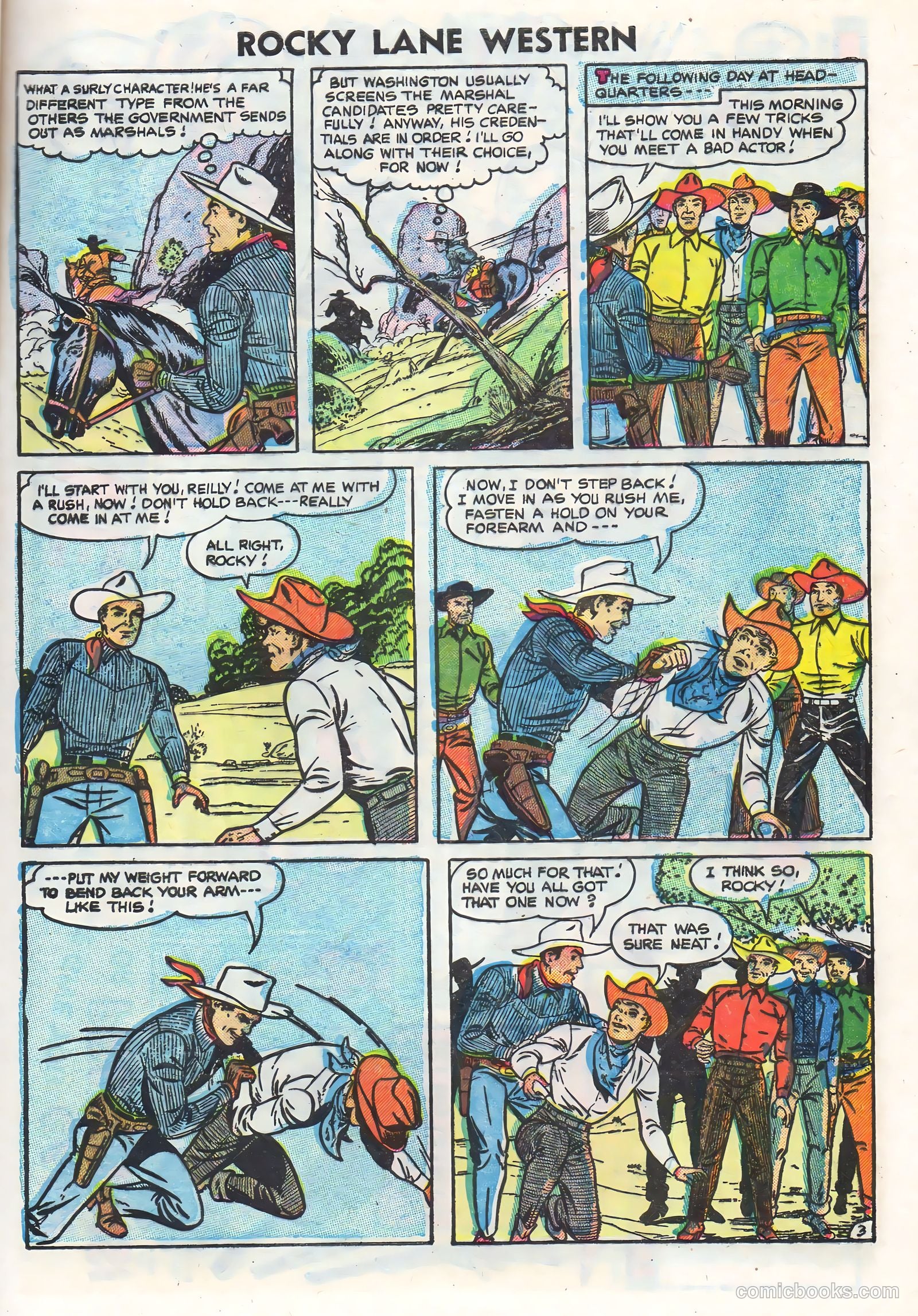 Rocky Lane Western #71 (1956) — page 5 of 36