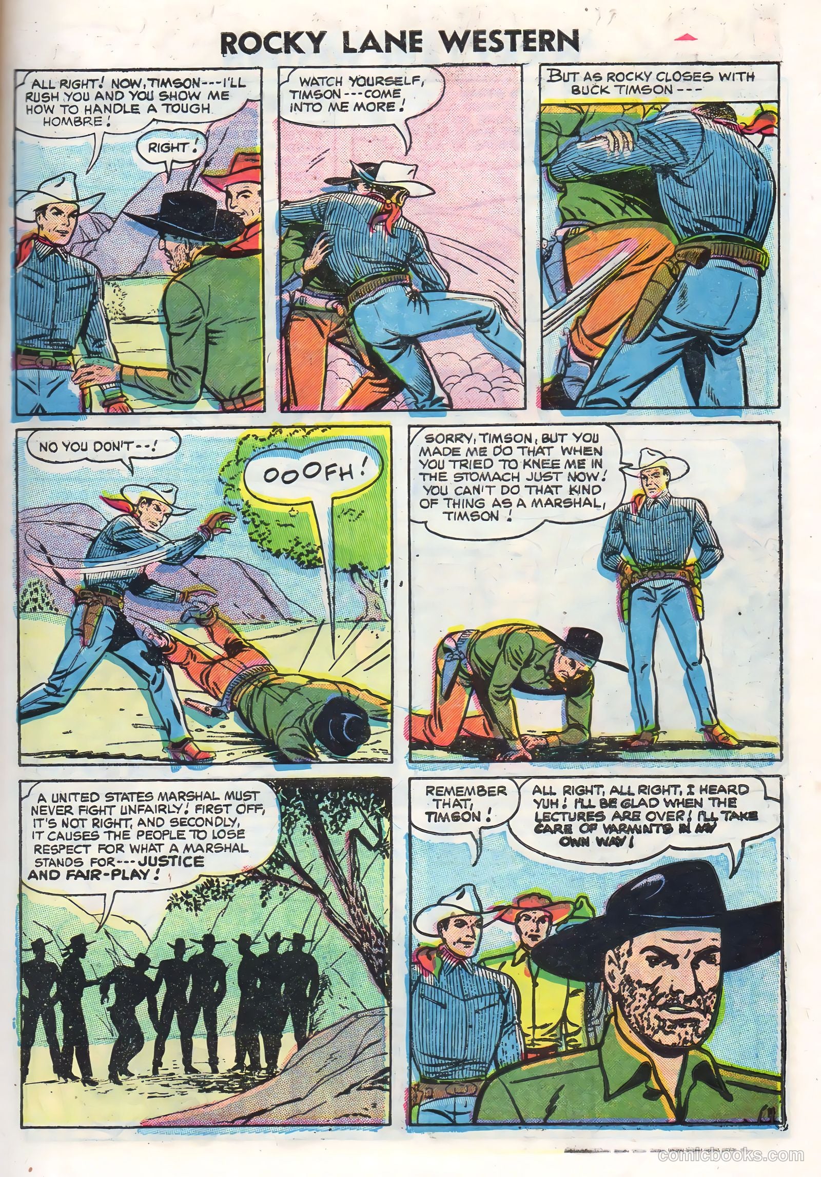 Rocky Lane Western #71 (1956) — page 7 of 36