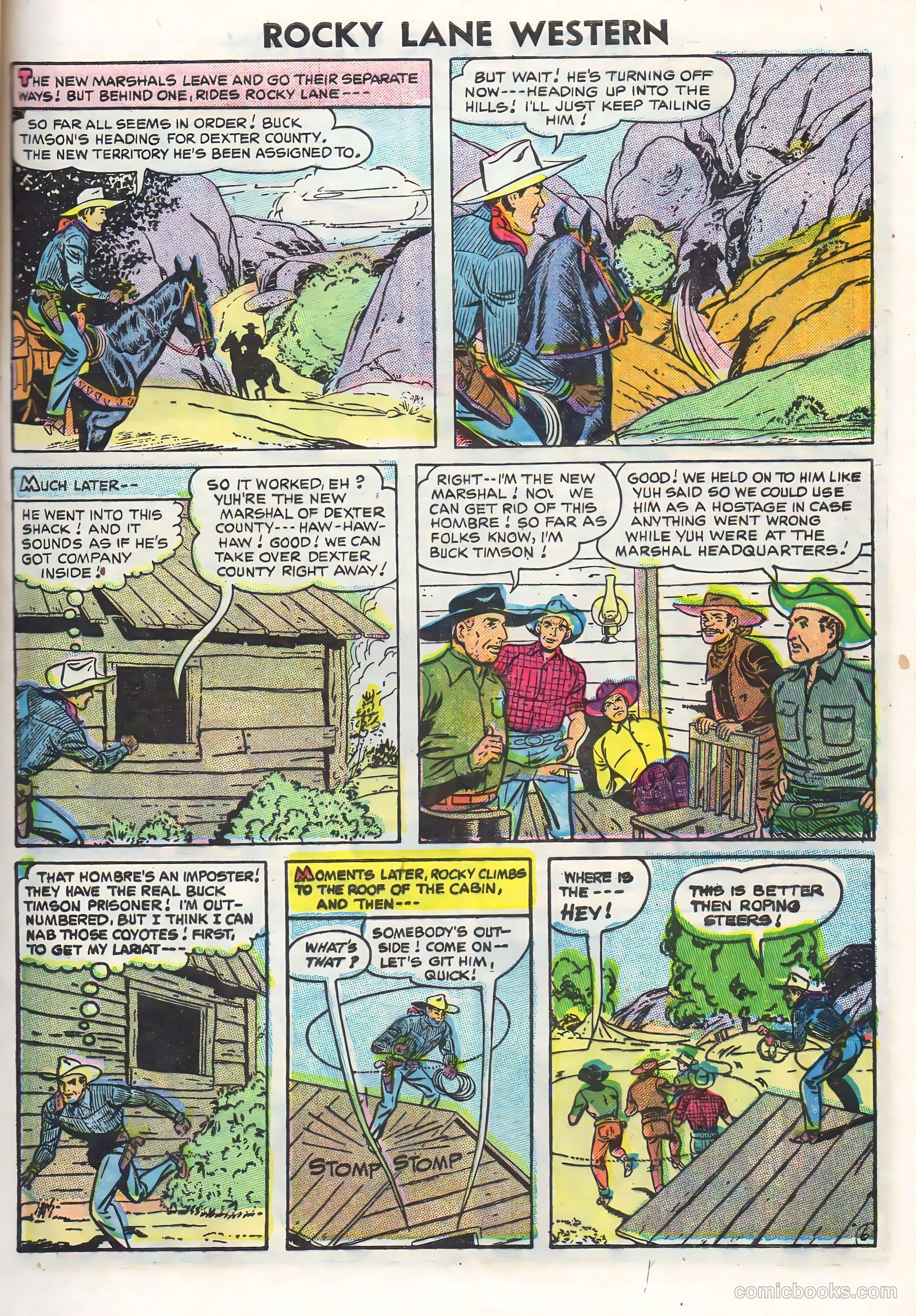Rocky Lane Western #71 (1956) — page 9 of 36